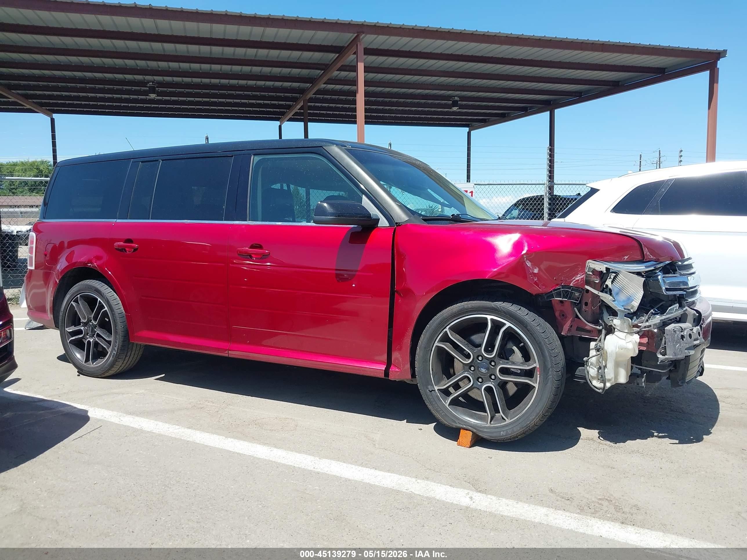 2014 Ford Flex Sel Red vin: 2FMGK5C87EBD10431