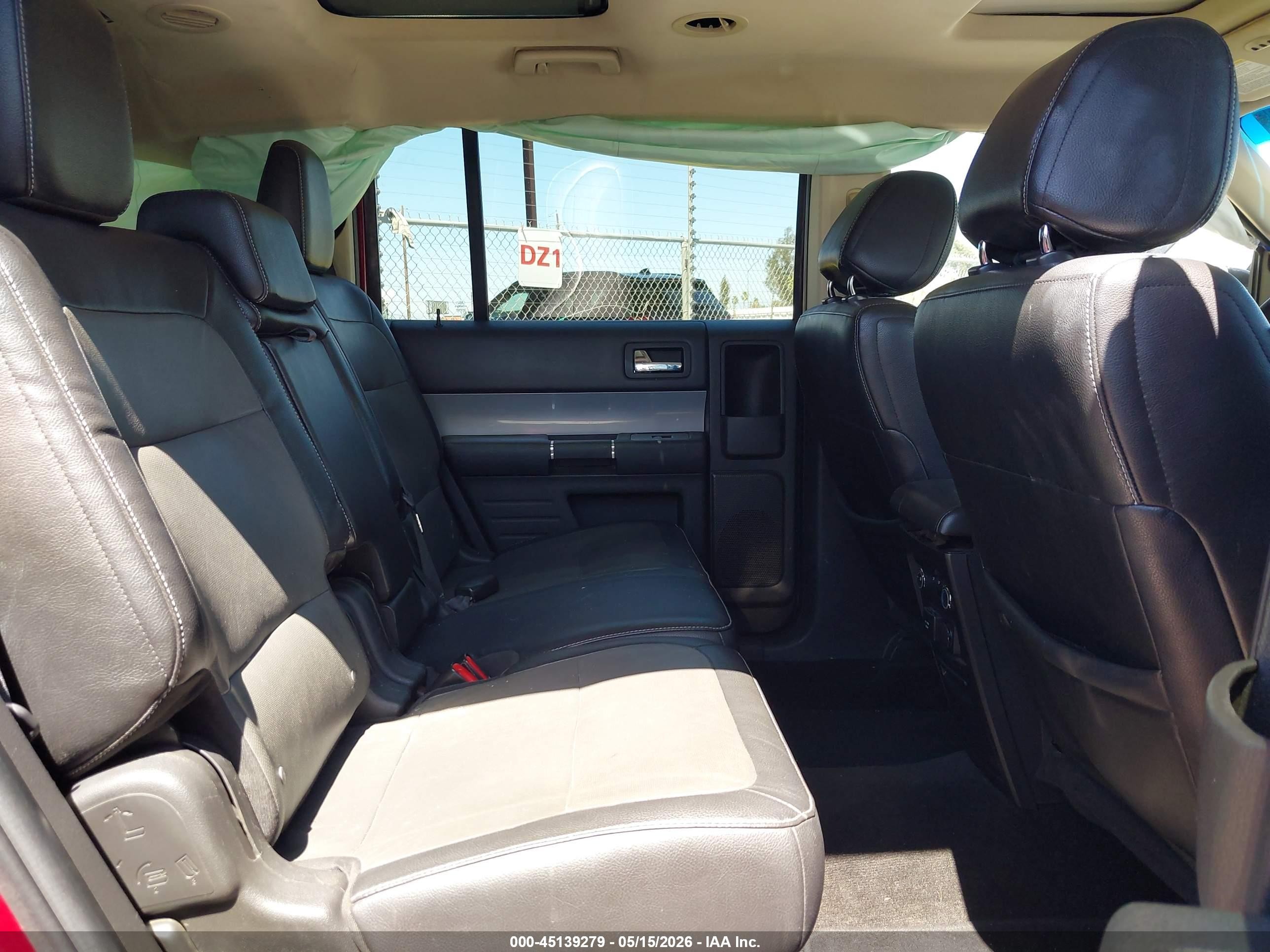 2014 Ford Flex Sel Red vin: 2FMGK5C87EBD10431