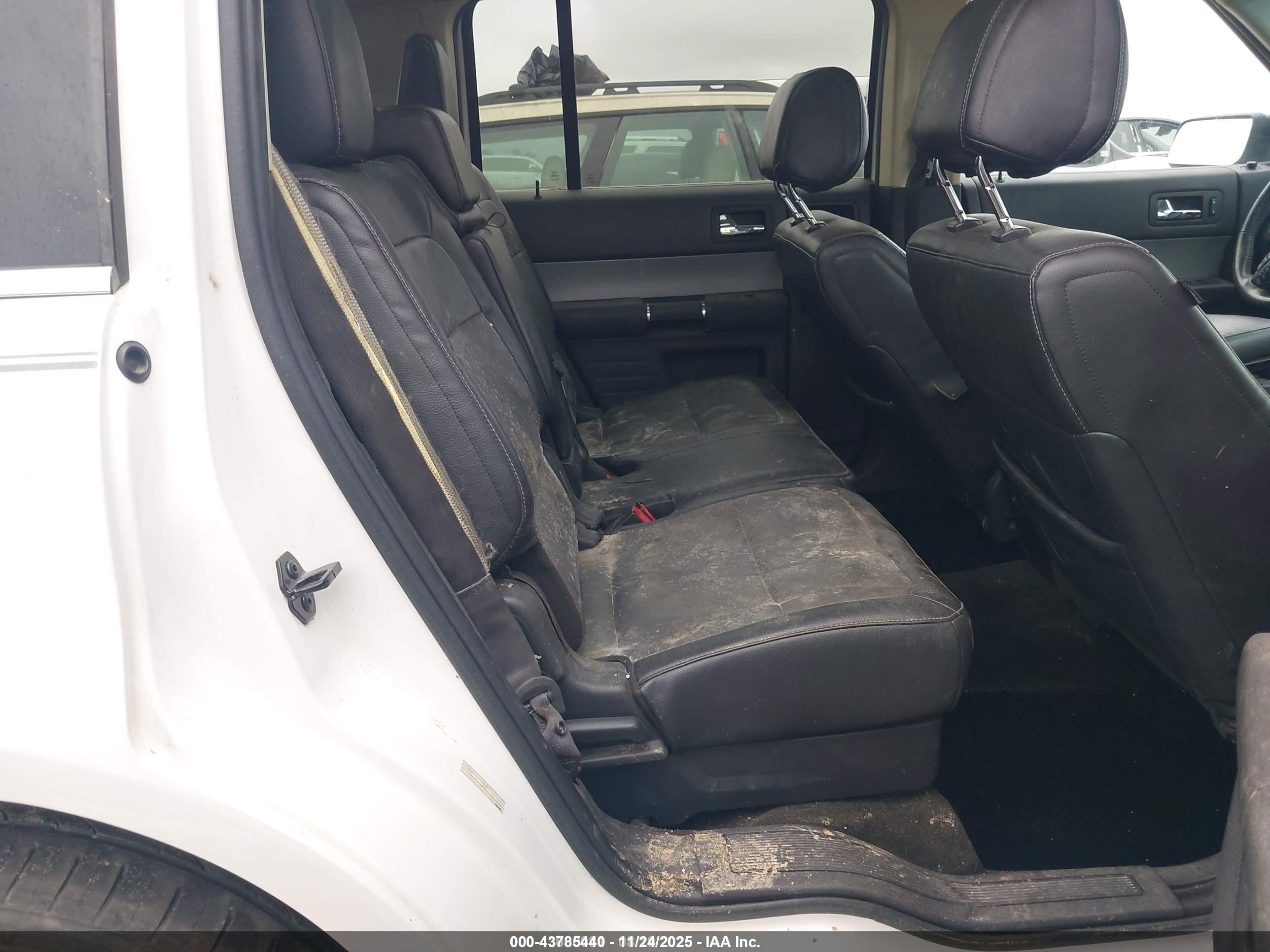 2014 Ford Flex Sel White vin: 2FMGK5C87EBD15273