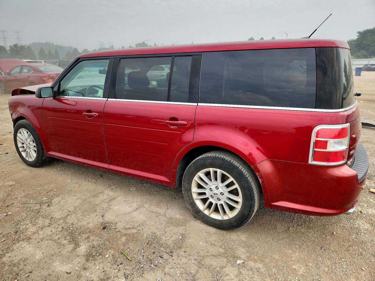 2014 Ford Flex Sel Burgundy vin: 2FMGK5C87EBD15922