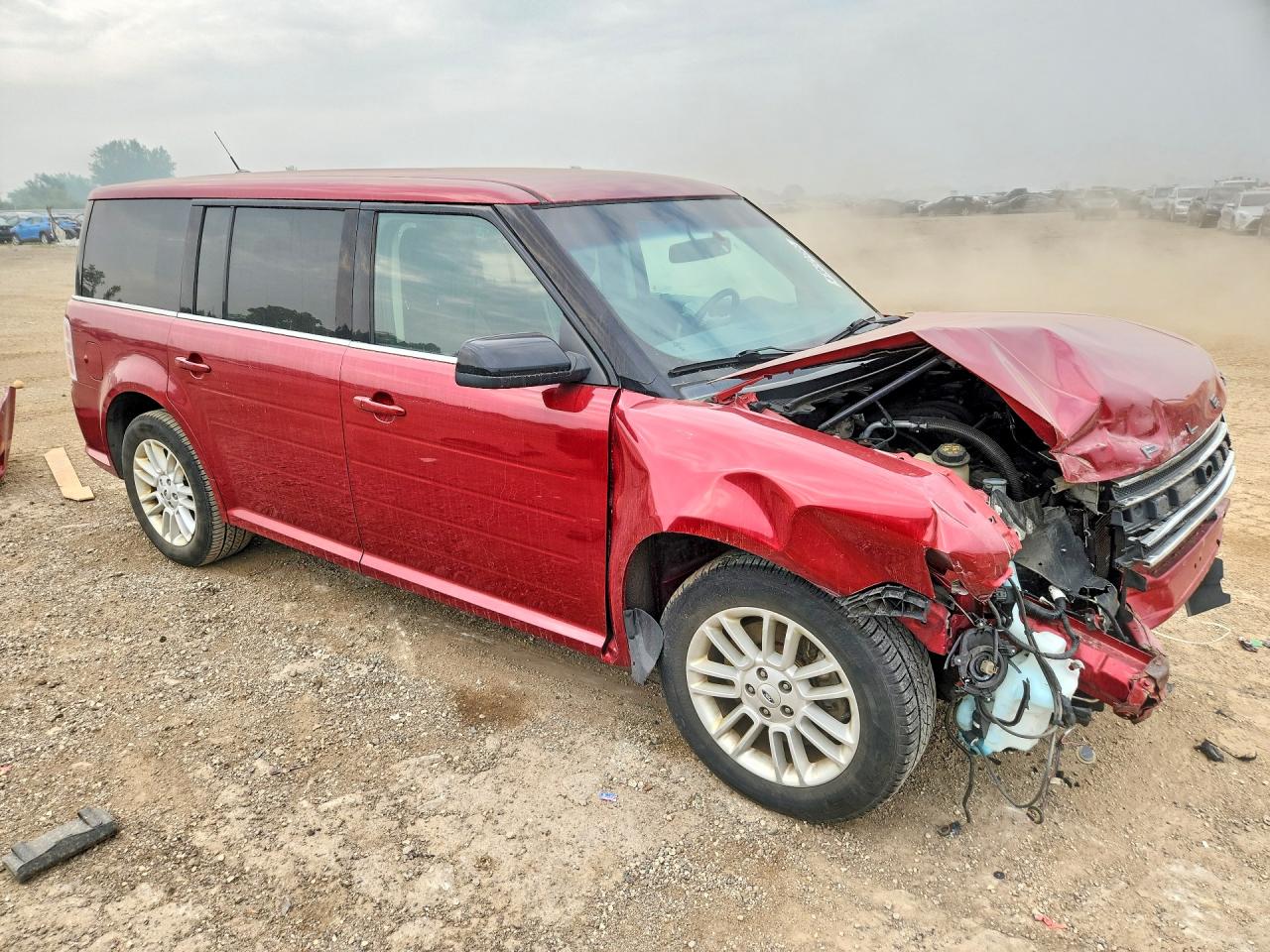 2014 Ford Flex Sel Burgundy vin: 2FMGK5C87EBD15922