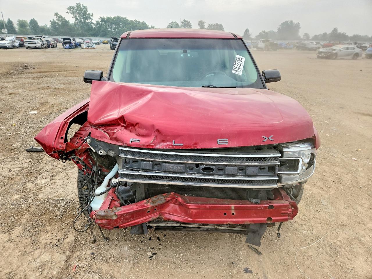 2014 Ford Flex Sel Burgundy vin: 2FMGK5C87EBD15922
