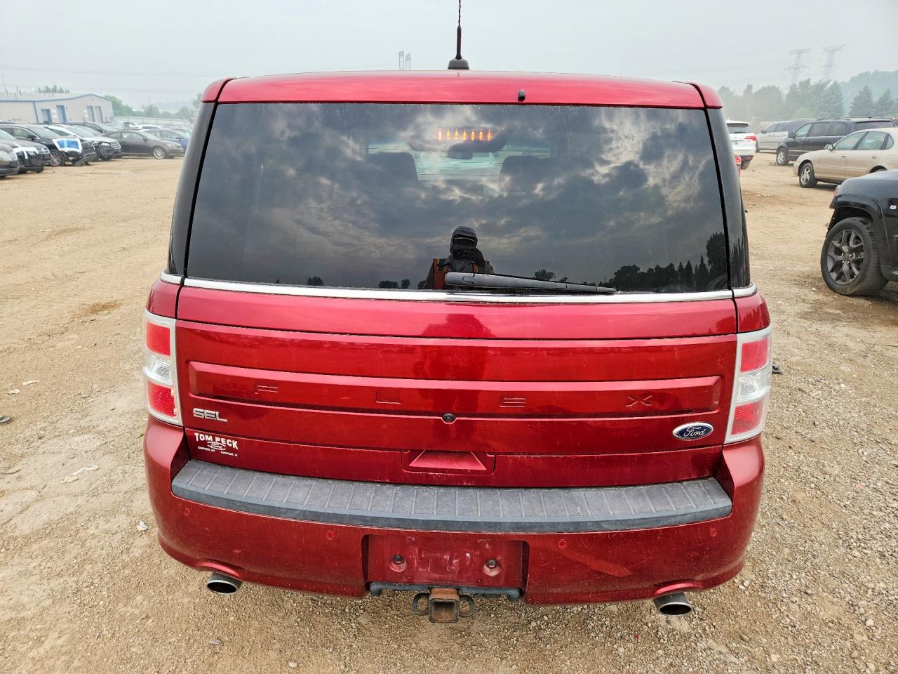 2014 Ford Flex Sel Burgundy vin: 2FMGK5C87EBD15922