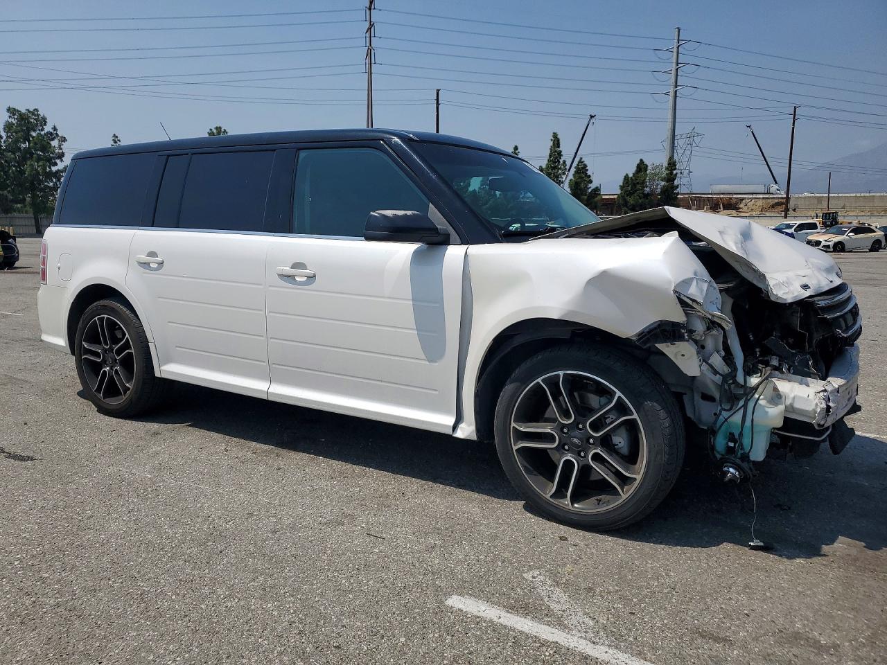2014 Ford Flex Sel Белый vin: 2FMGK5C87EBD18612