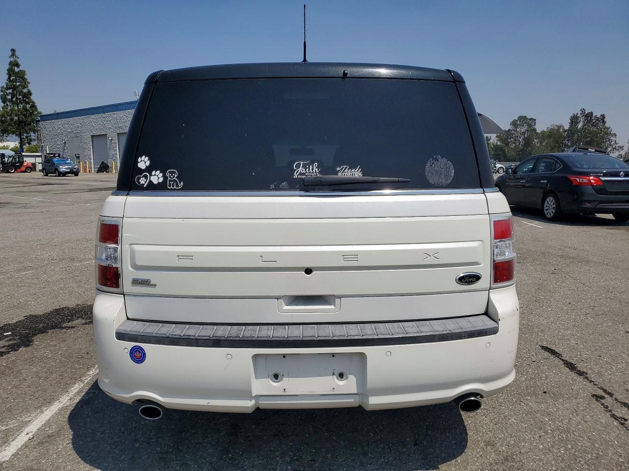 2014 Ford Flex Sel Белый vin: 2FMGK5C87EBD18612