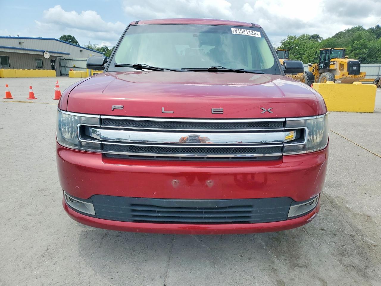 2014 Ford Flex Sel Red vin: 2FMGK5C87EBD24474