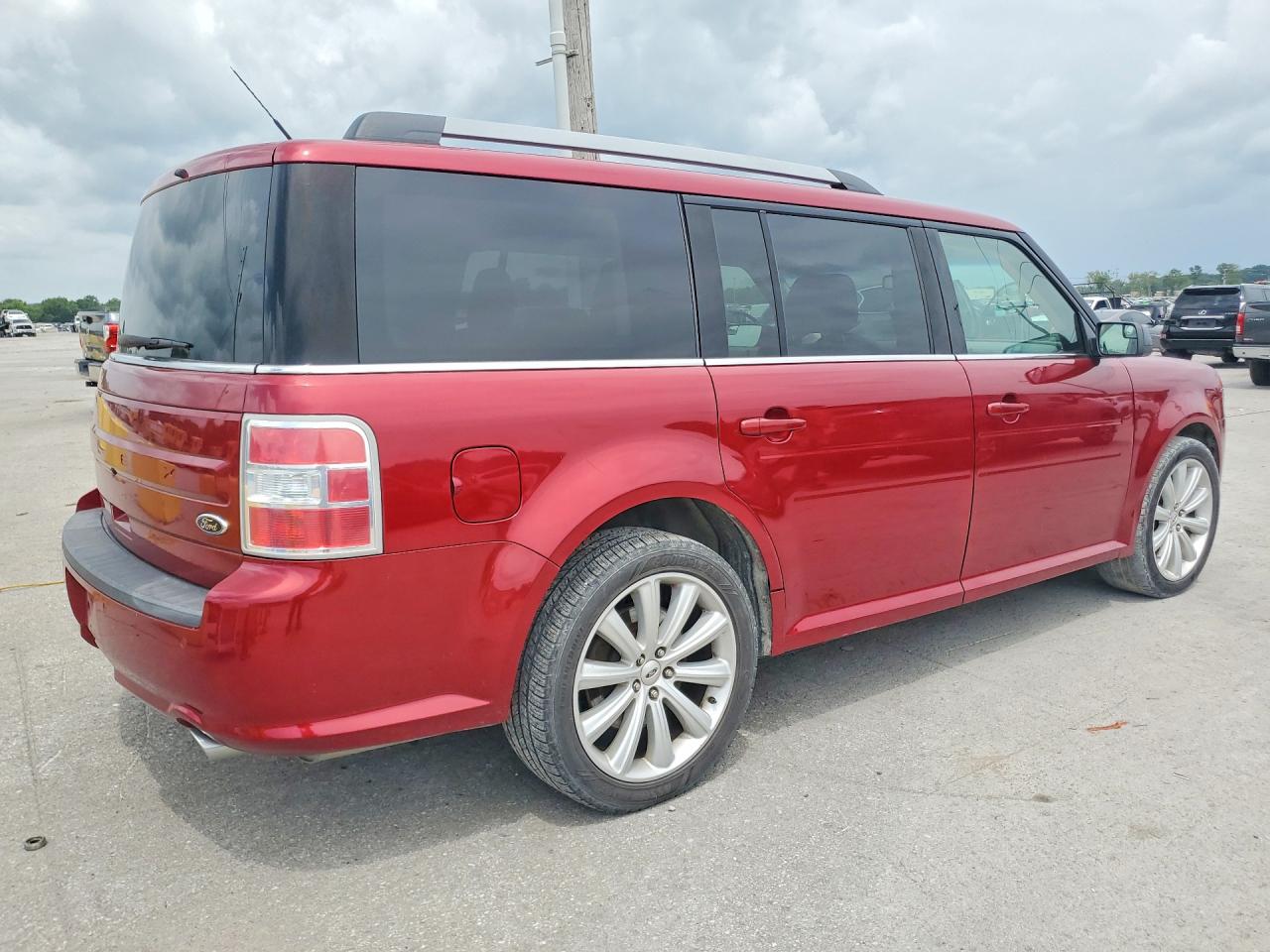 2014 Ford Flex Sel Red vin: 2FMGK5C87EBD24474