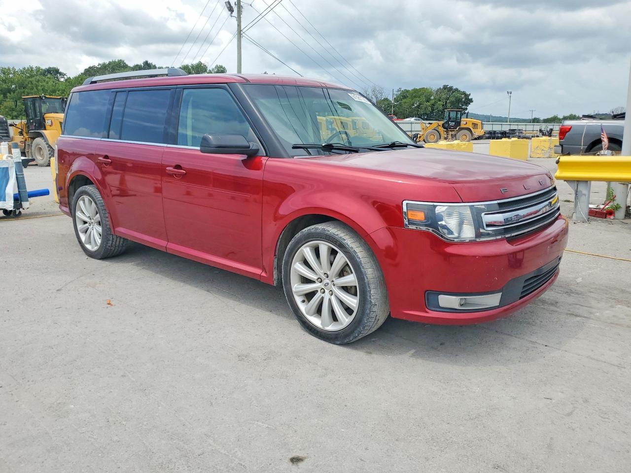 2014 Ford Flex Sel Red vin: 2FMGK5C87EBD24474