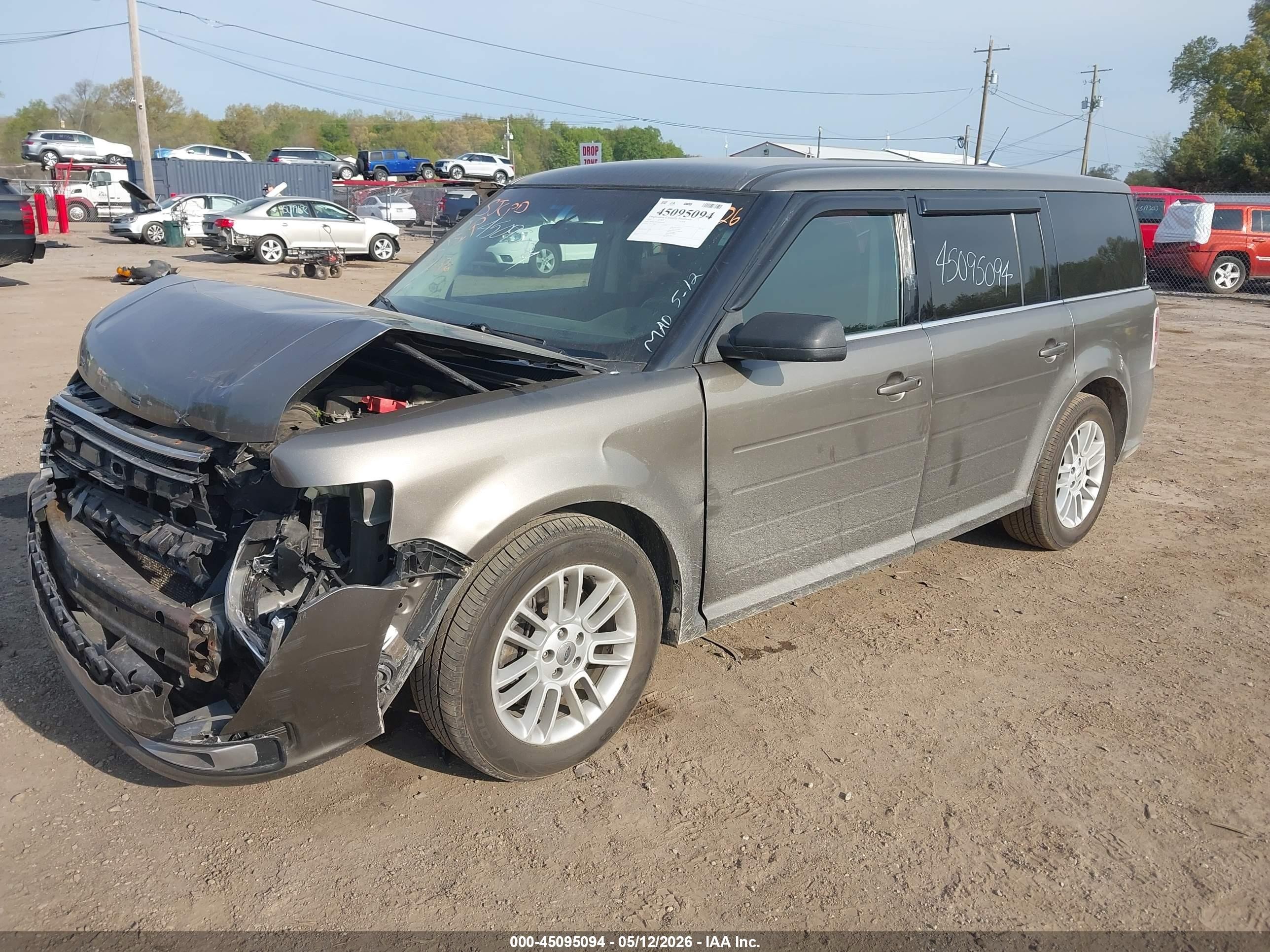 2014 Ford Flex Sel Gray vin: 2FMGK5C87EBD32526