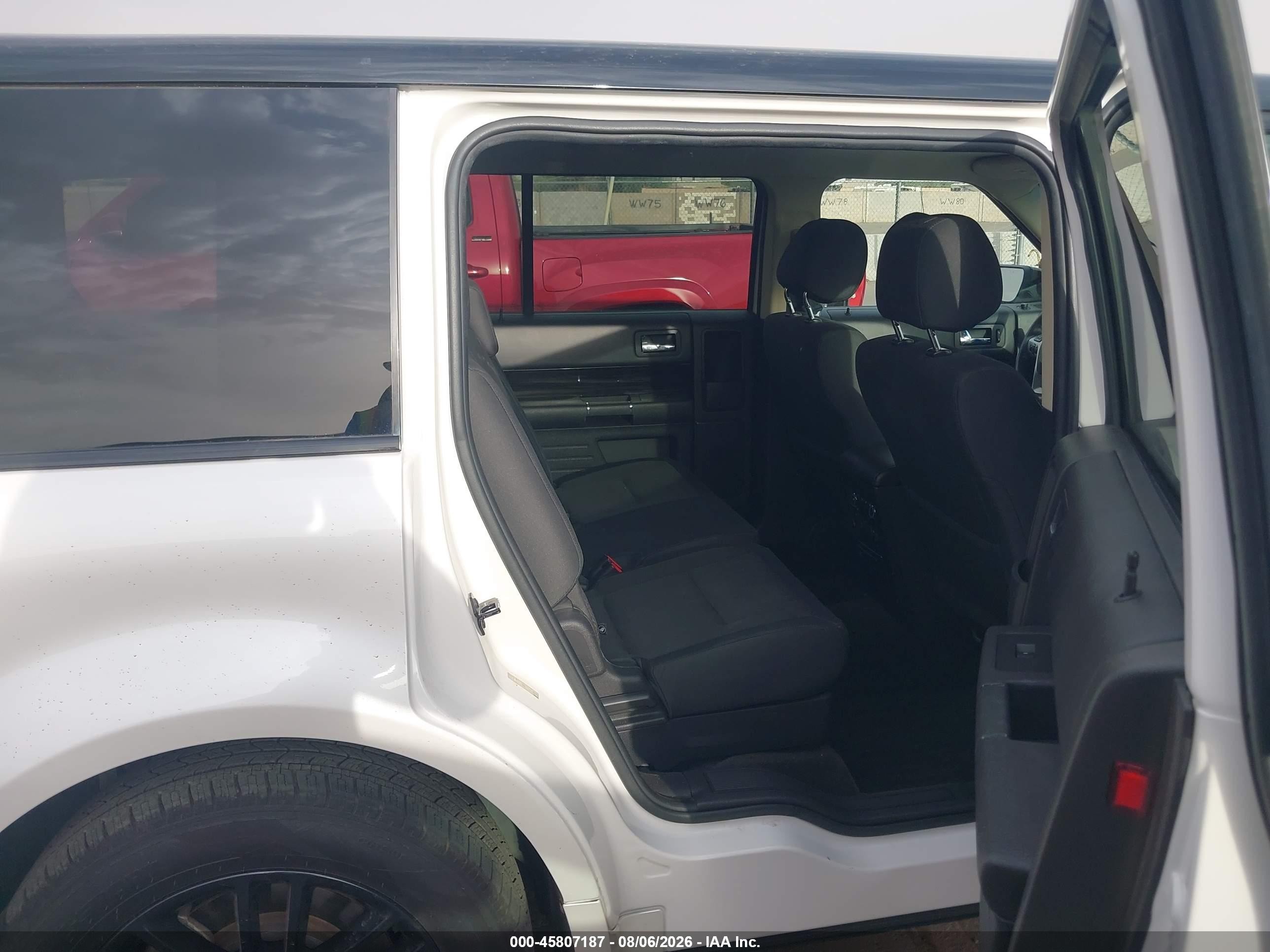 2015 Ford Flex Sel White vin: 2FMGK5C87FBA03293