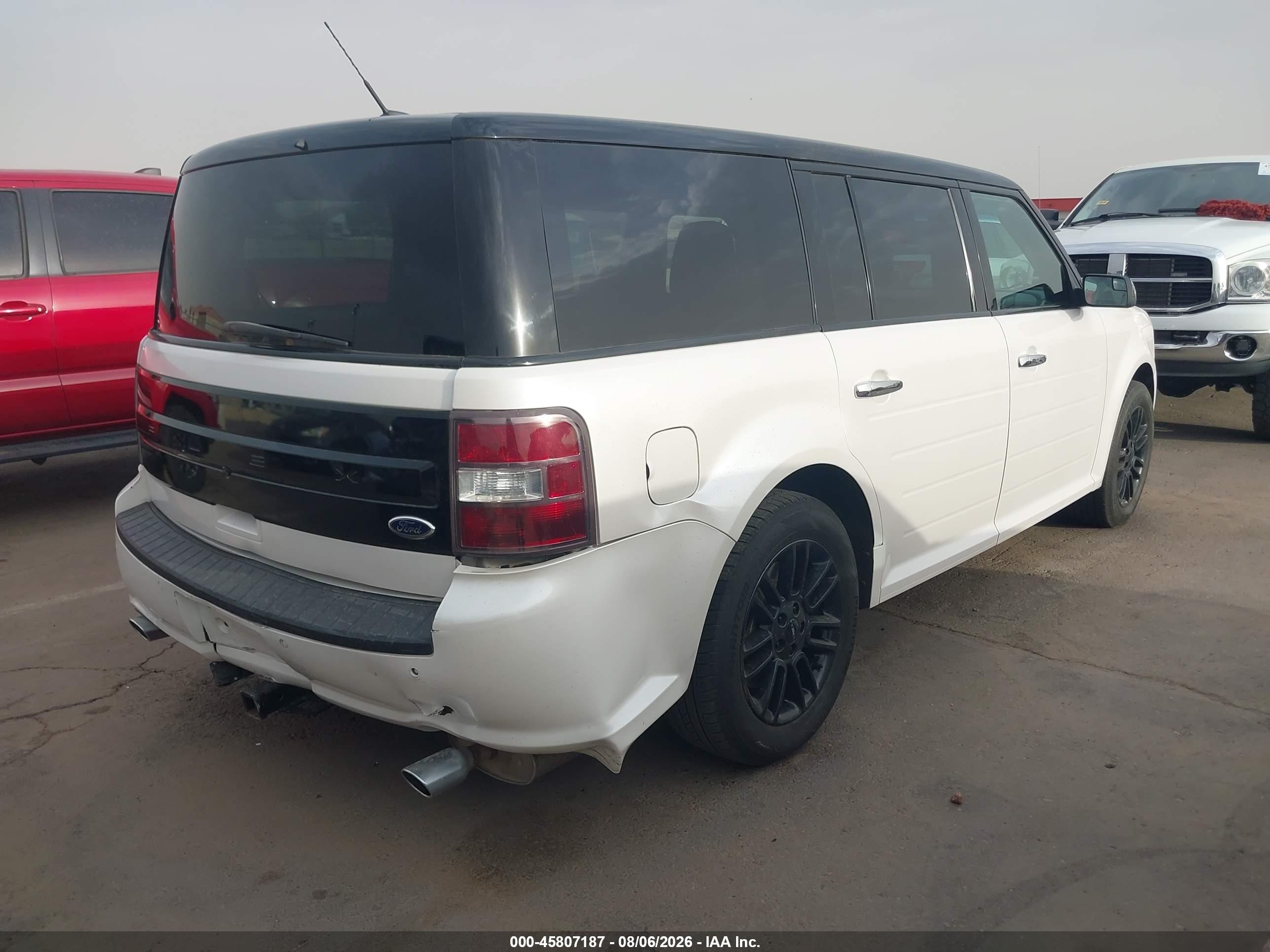 2015 Ford Flex Sel White vin: 2FMGK5C87FBA03293