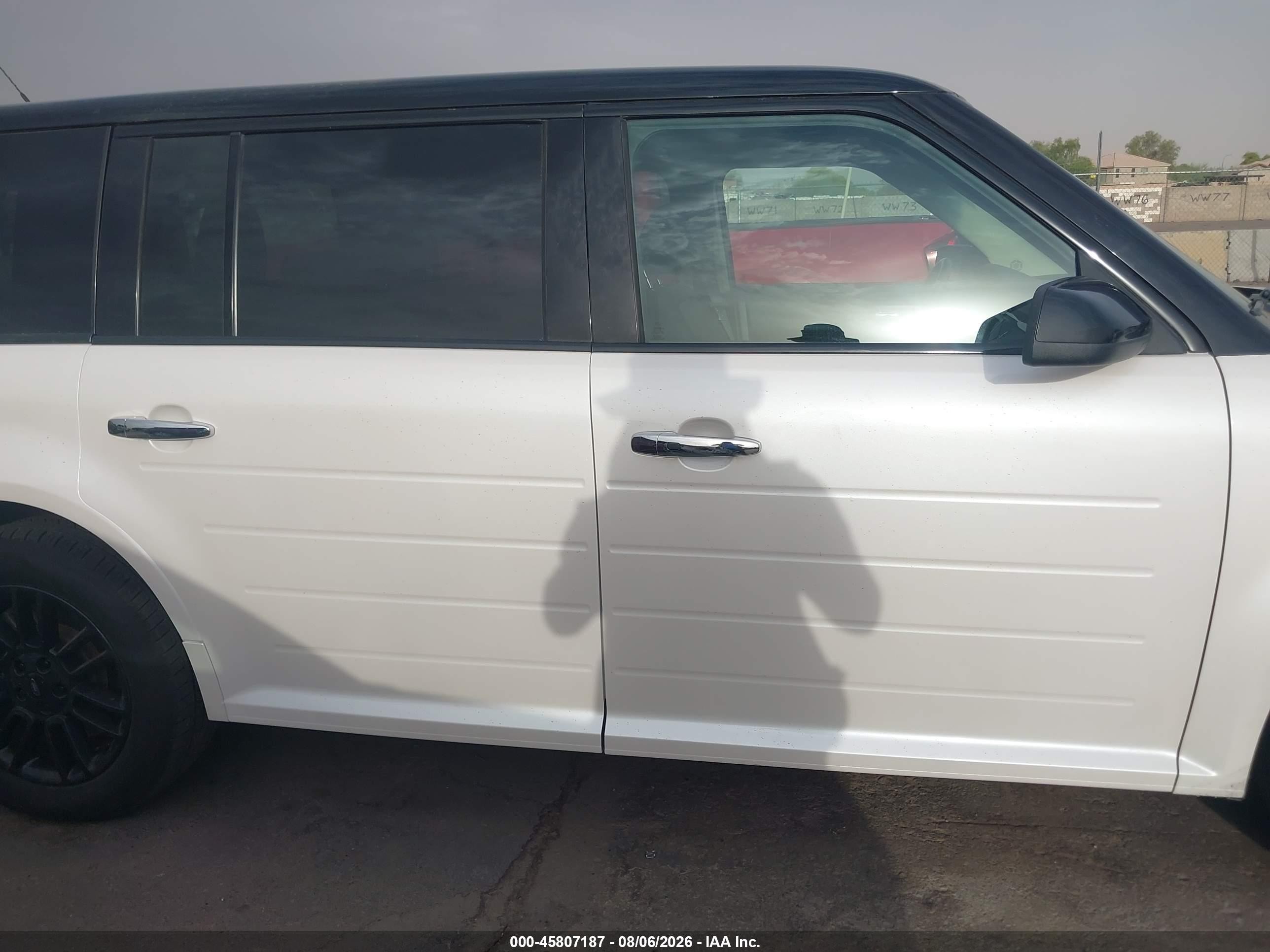 2015 Ford Flex Sel White vin: 2FMGK5C87FBA03293