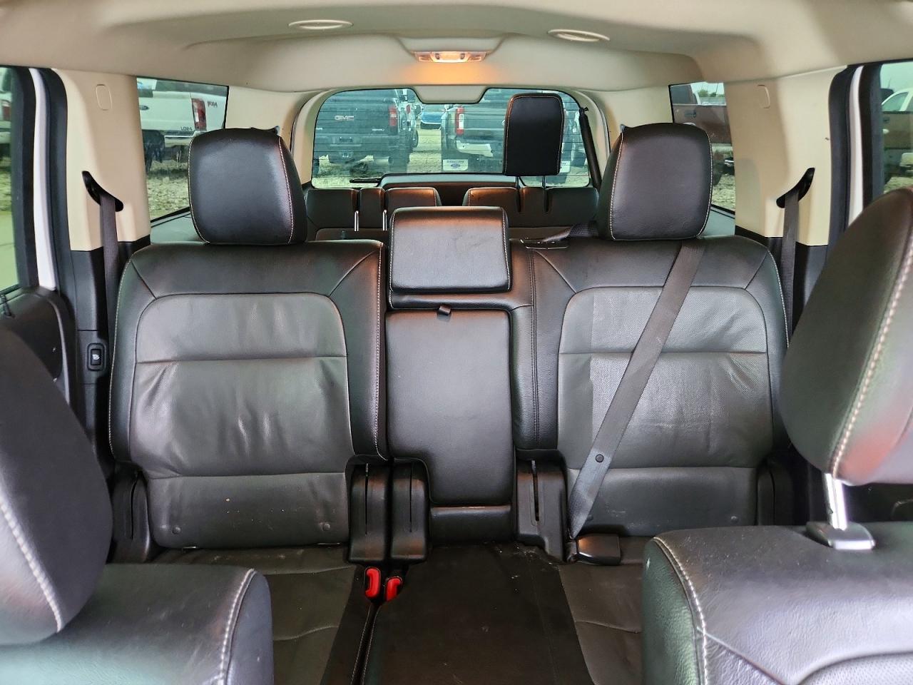 2015 Ford Flex Sel White vin: 2FMGK5C87FBA12236