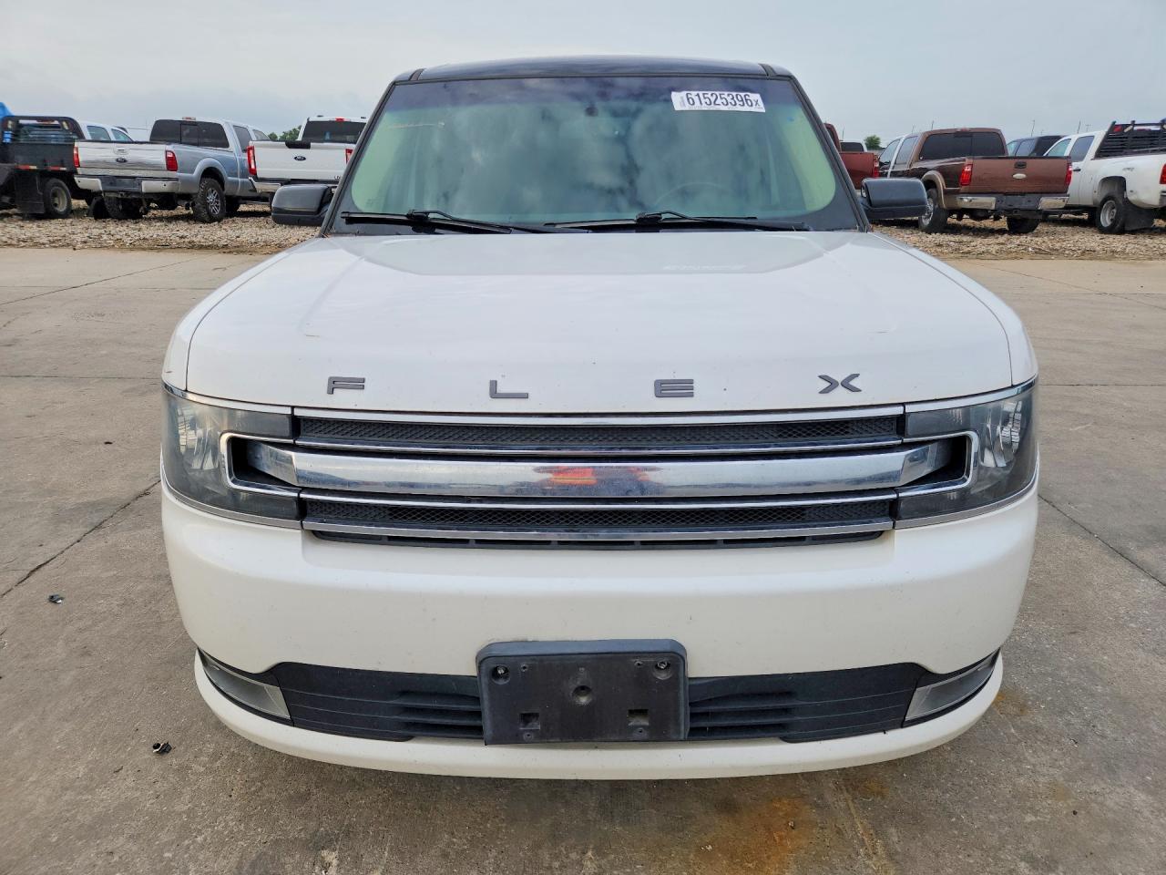 2015 Ford Flex Sel White vin: 2FMGK5C87FBA12236