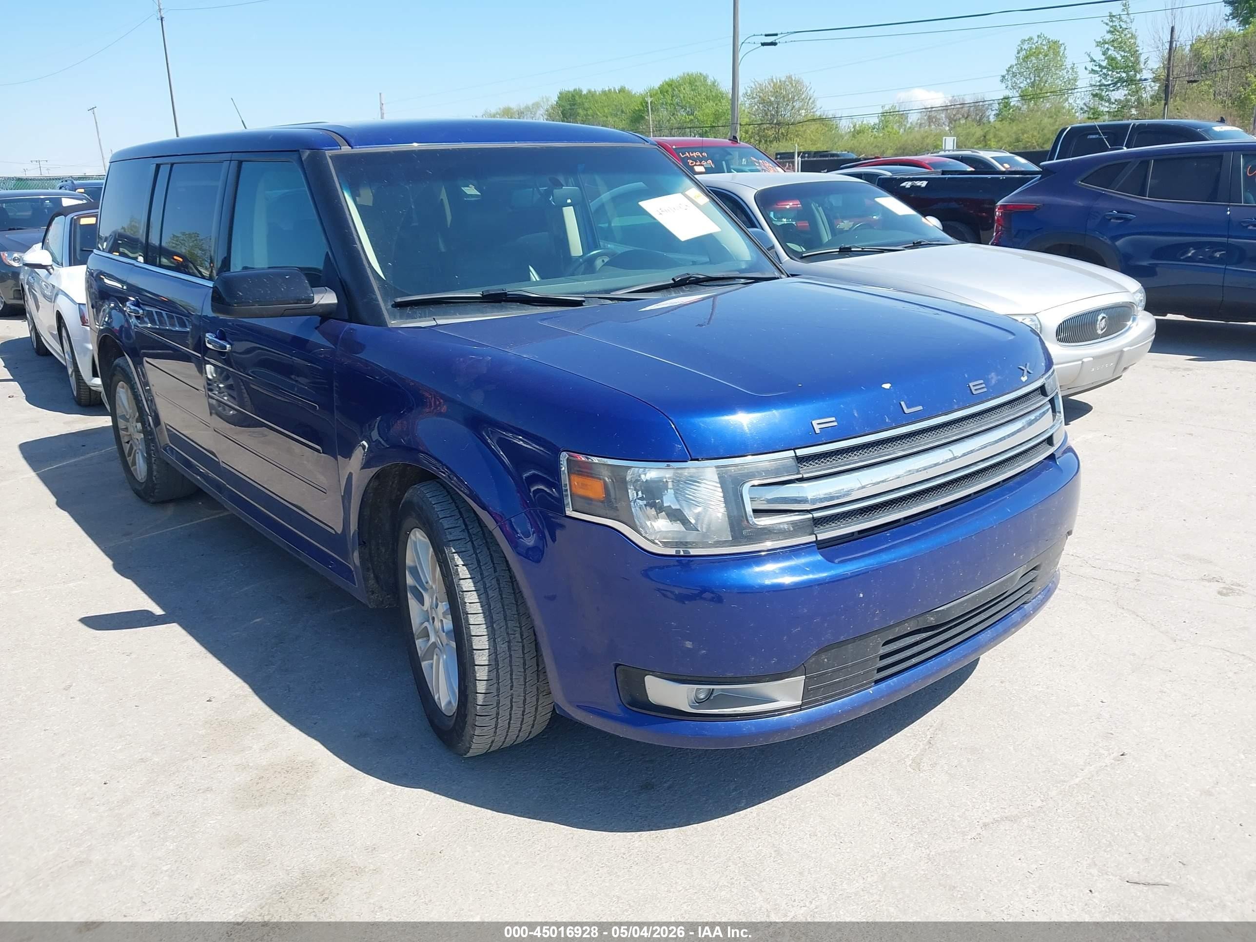 2015 Ford Flex Sel Синий vin: 2FMGK5C87FBA18442