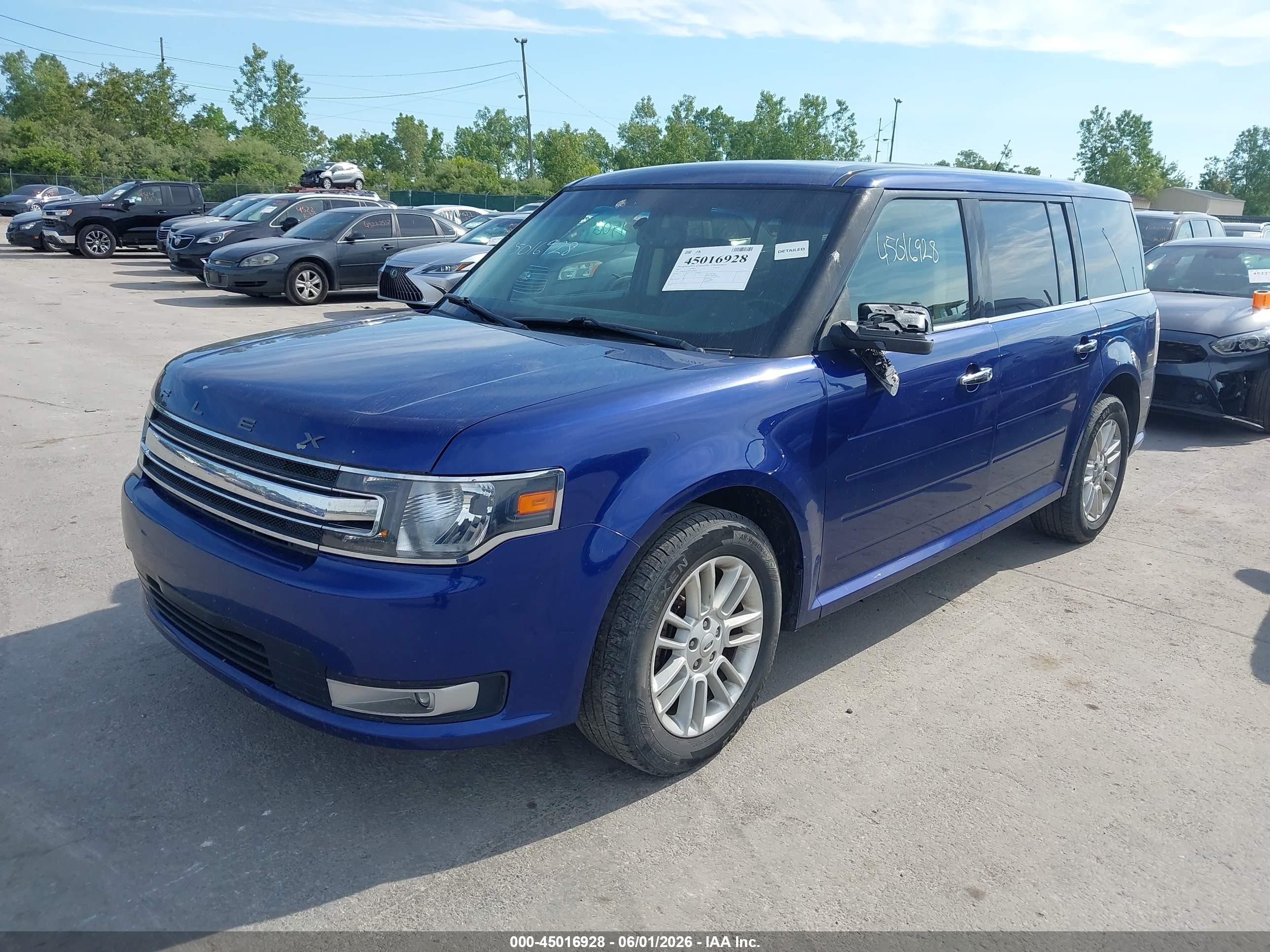 2015 Ford Flex Sel Синий vin: 2FMGK5C87FBA18442