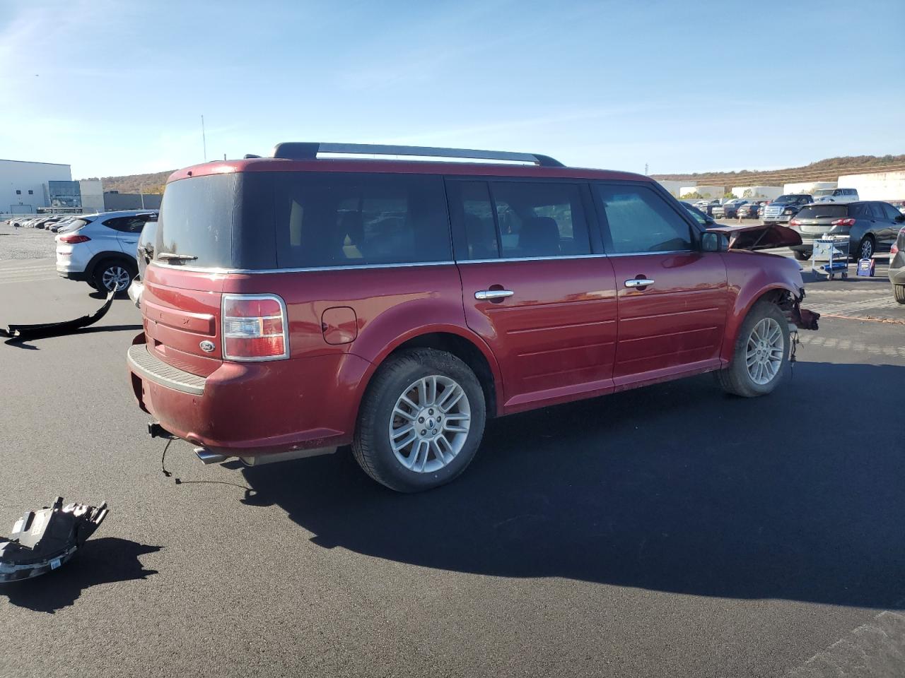 2018 Ford Flex Sel Красный vin: 2FMGK5C87JBA02461