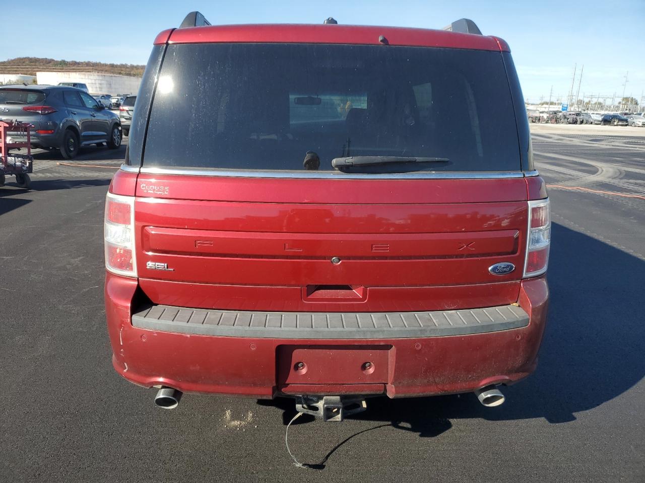 2018 Ford Flex Sel Красный vin: 2FMGK5C87JBA02461