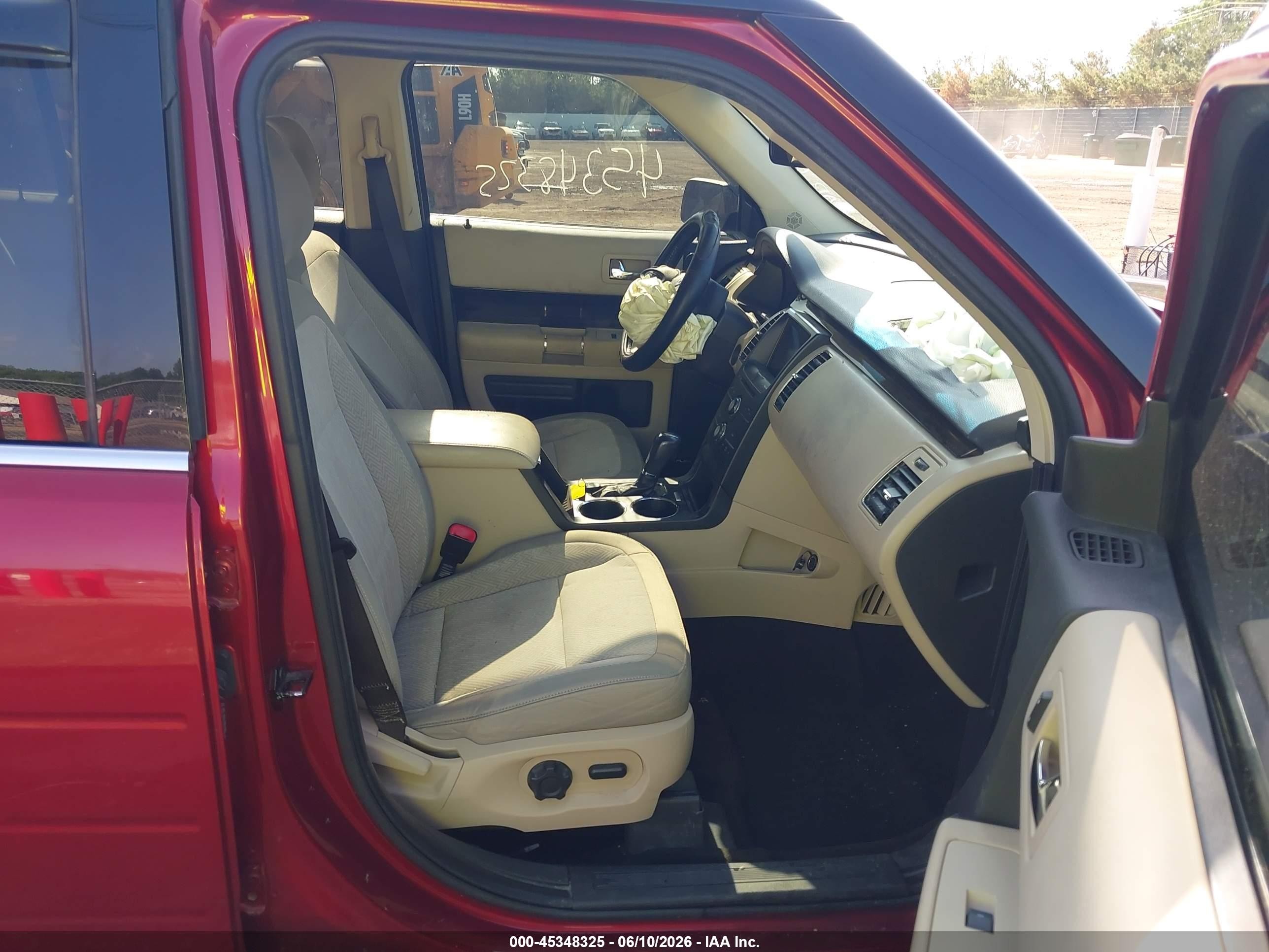 2013 Ford Flex Sel Red vin: 2FMGK5C88DBD02725