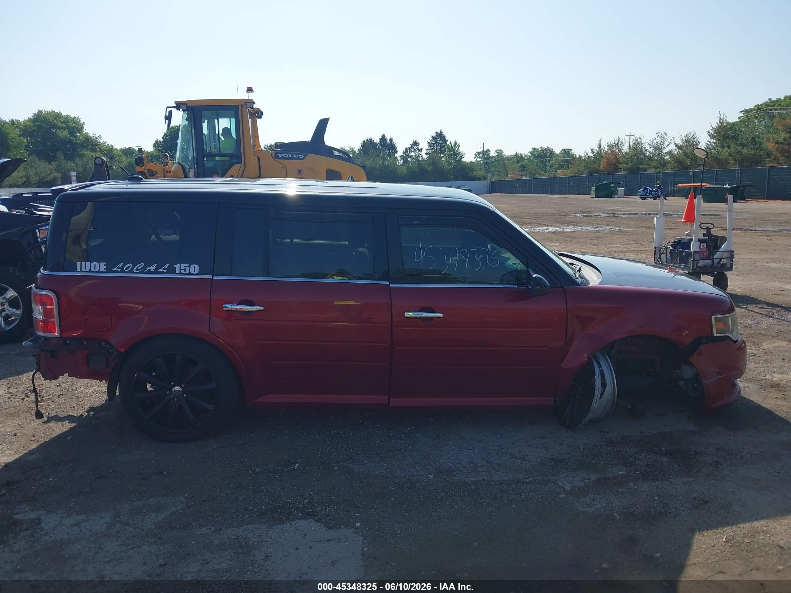 2013 Ford Flex Sel Red vin: 2FMGK5C88DBD02725