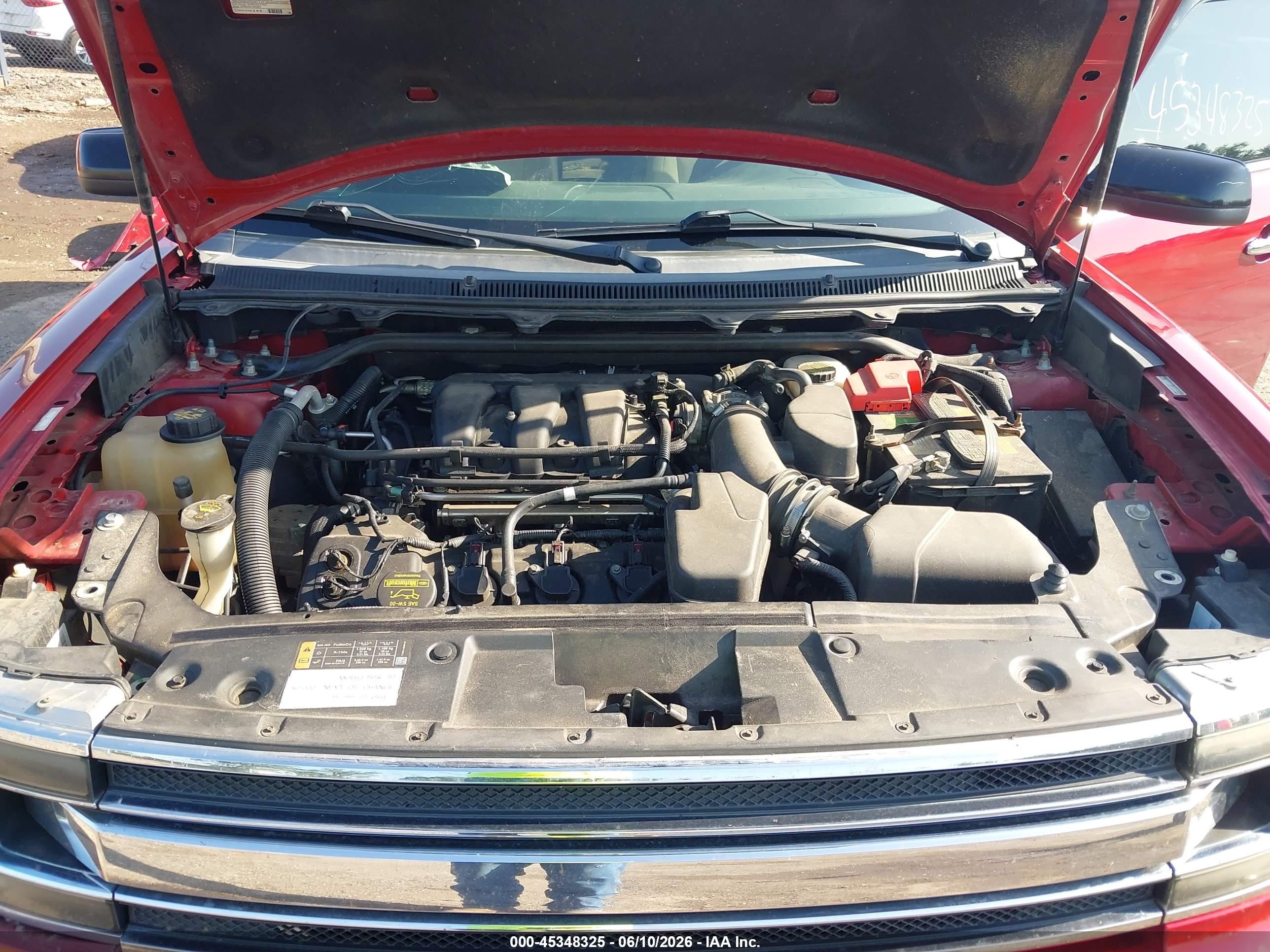 2013 Ford Flex Sel Red vin: 2FMGK5C88DBD02725