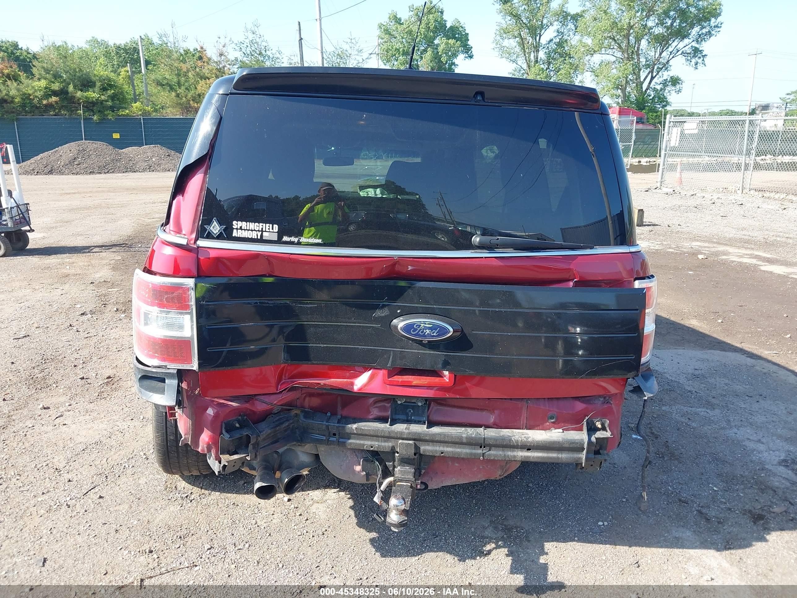 2013 Ford Flex Sel Red vin: 2FMGK5C88DBD02725