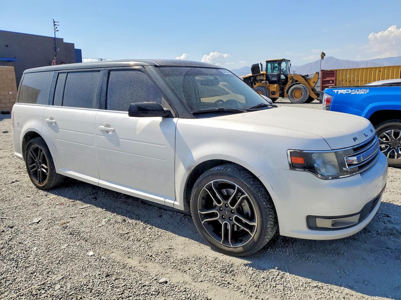 2014 Ford Flex Sel White vin: 2FMGK5C88EBD39131