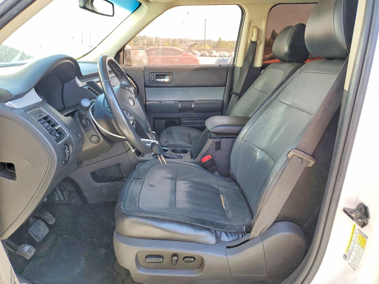 2014 Ford Flex Sel White vin: 2FMGK5C88EBD39131
