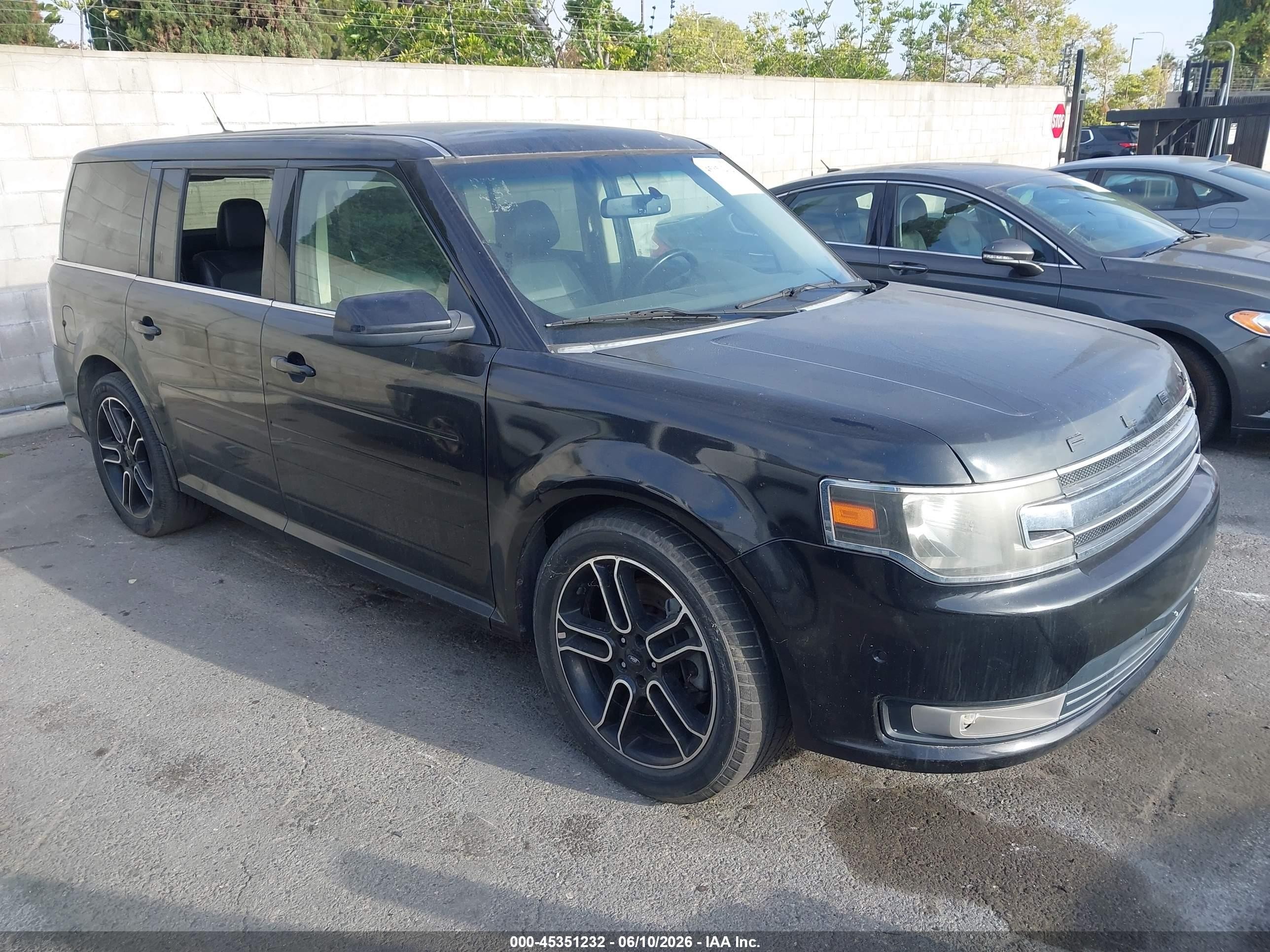 2014 Ford Flex Sel Black vin: 2FMGK5C88EBD42353