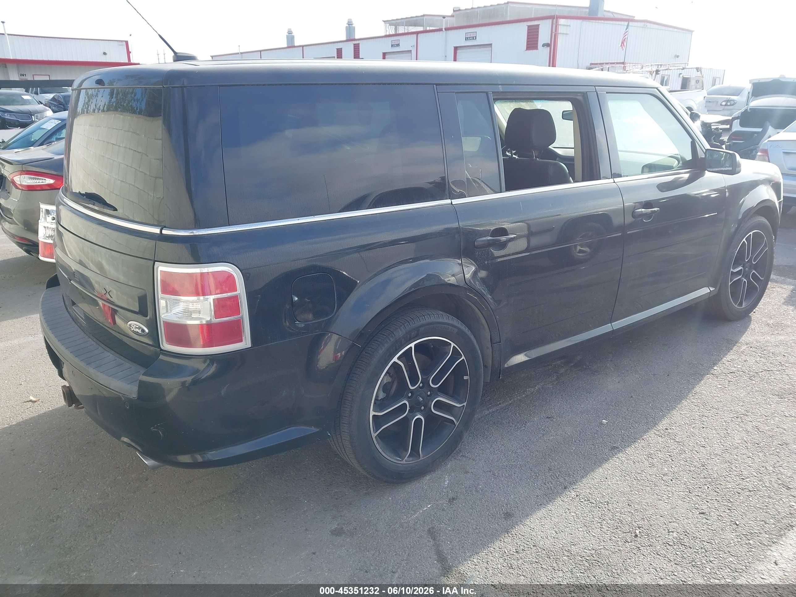 2014 Ford Flex Sel Black vin: 2FMGK5C88EBD42353