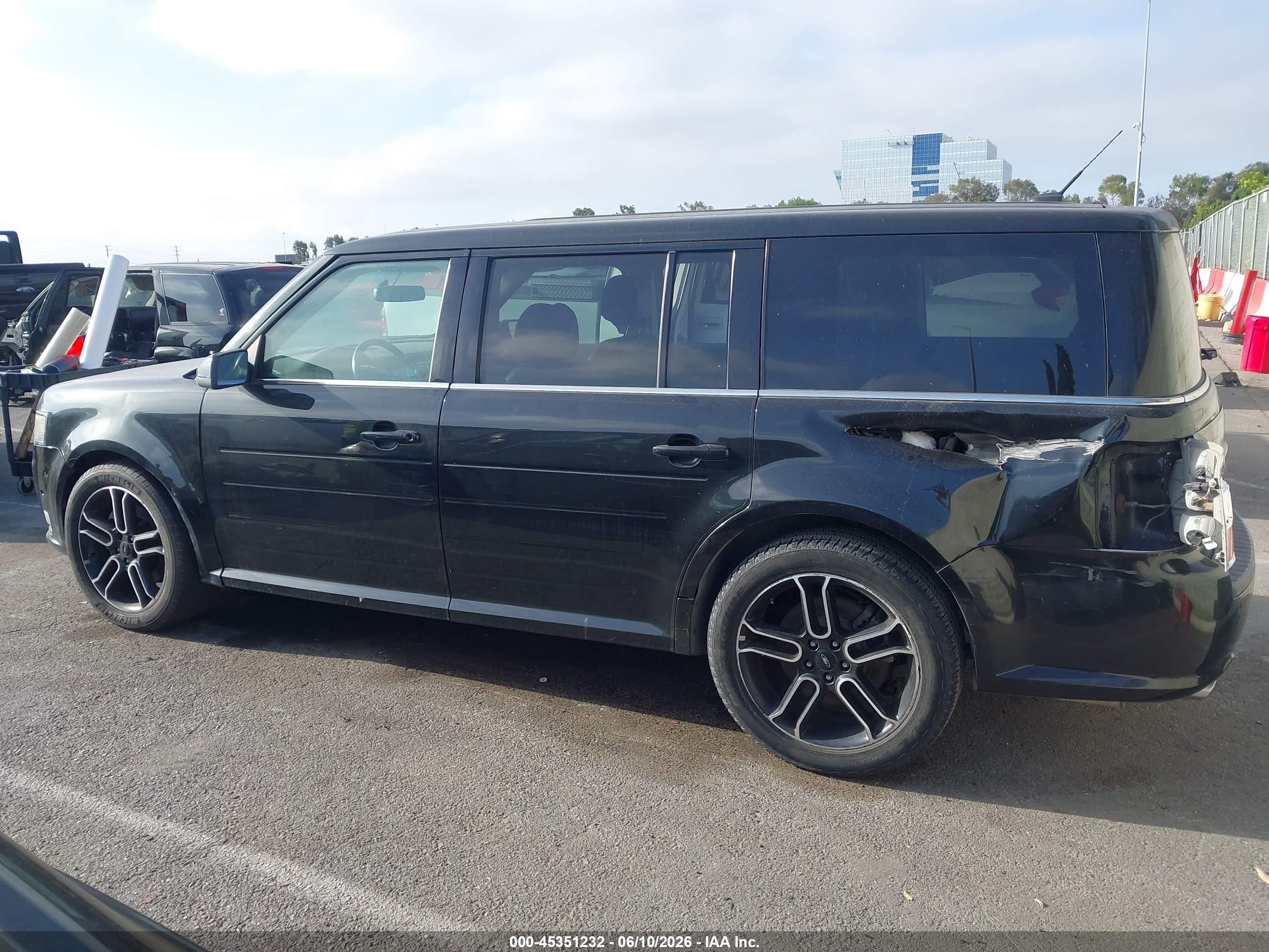 2014 Ford Flex Sel Black vin: 2FMGK5C88EBD42353