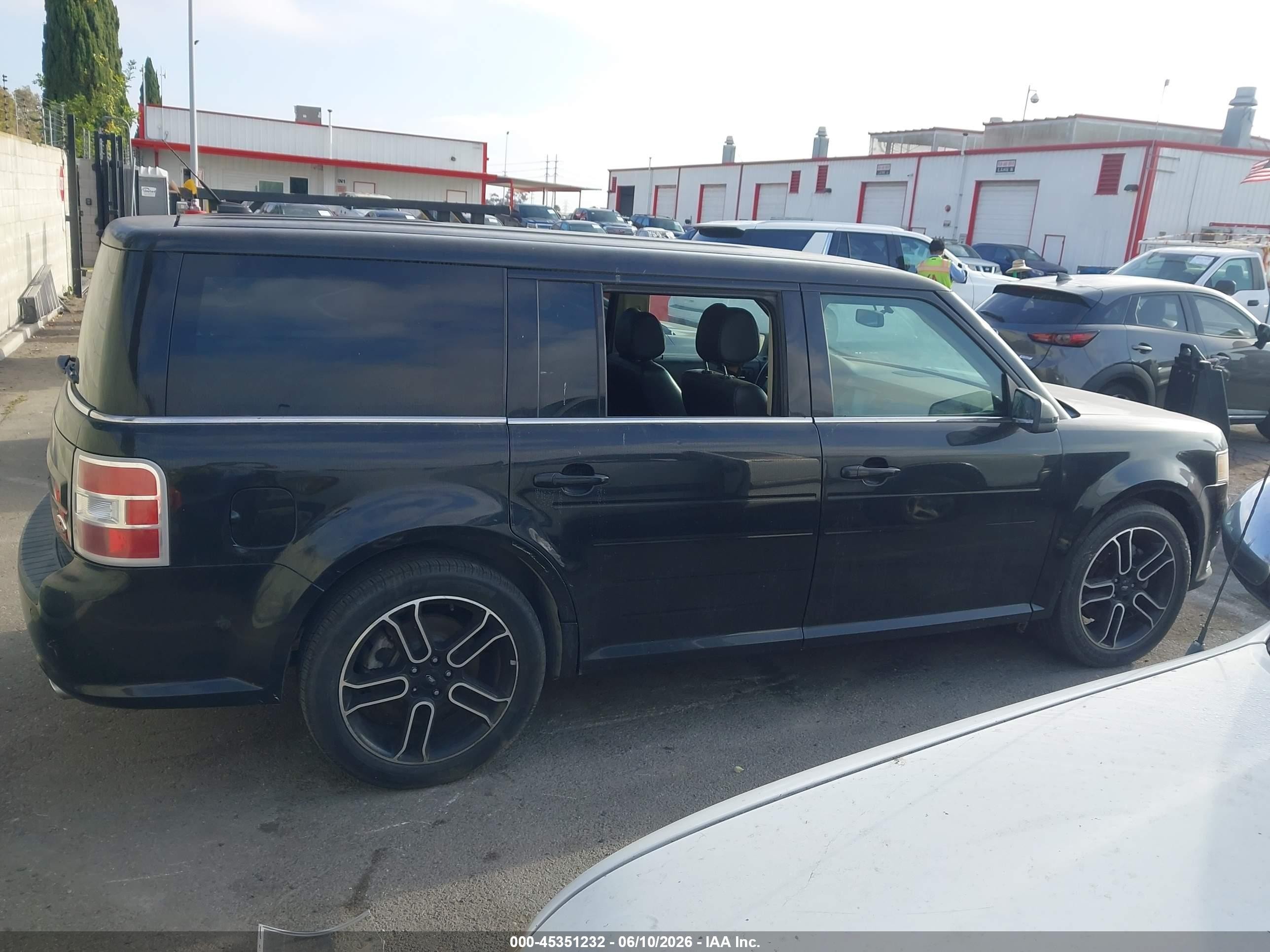 2014 Ford Flex Sel Black vin: 2FMGK5C88EBD42353