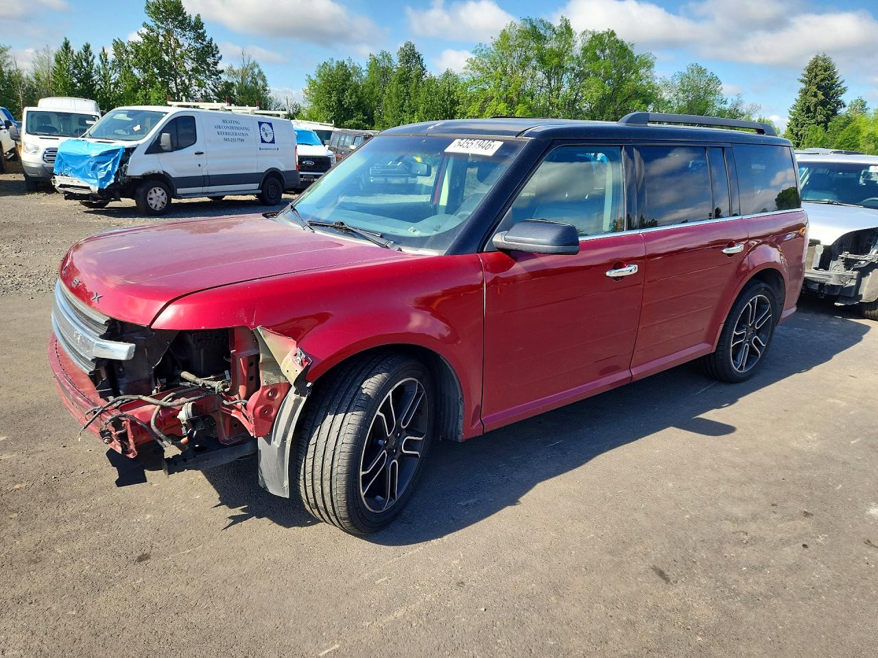 2015 Ford Flex Sel Красный vin: 2FMGK5C88FBA09961
