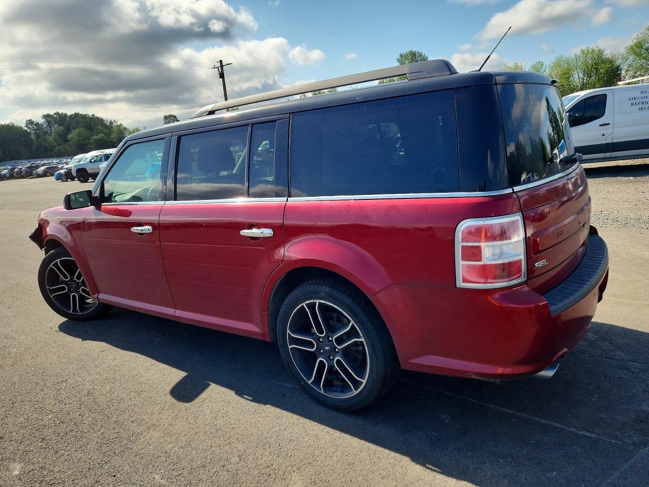 2015 Ford Flex Sel Красный vin: 2FMGK5C88FBA09961