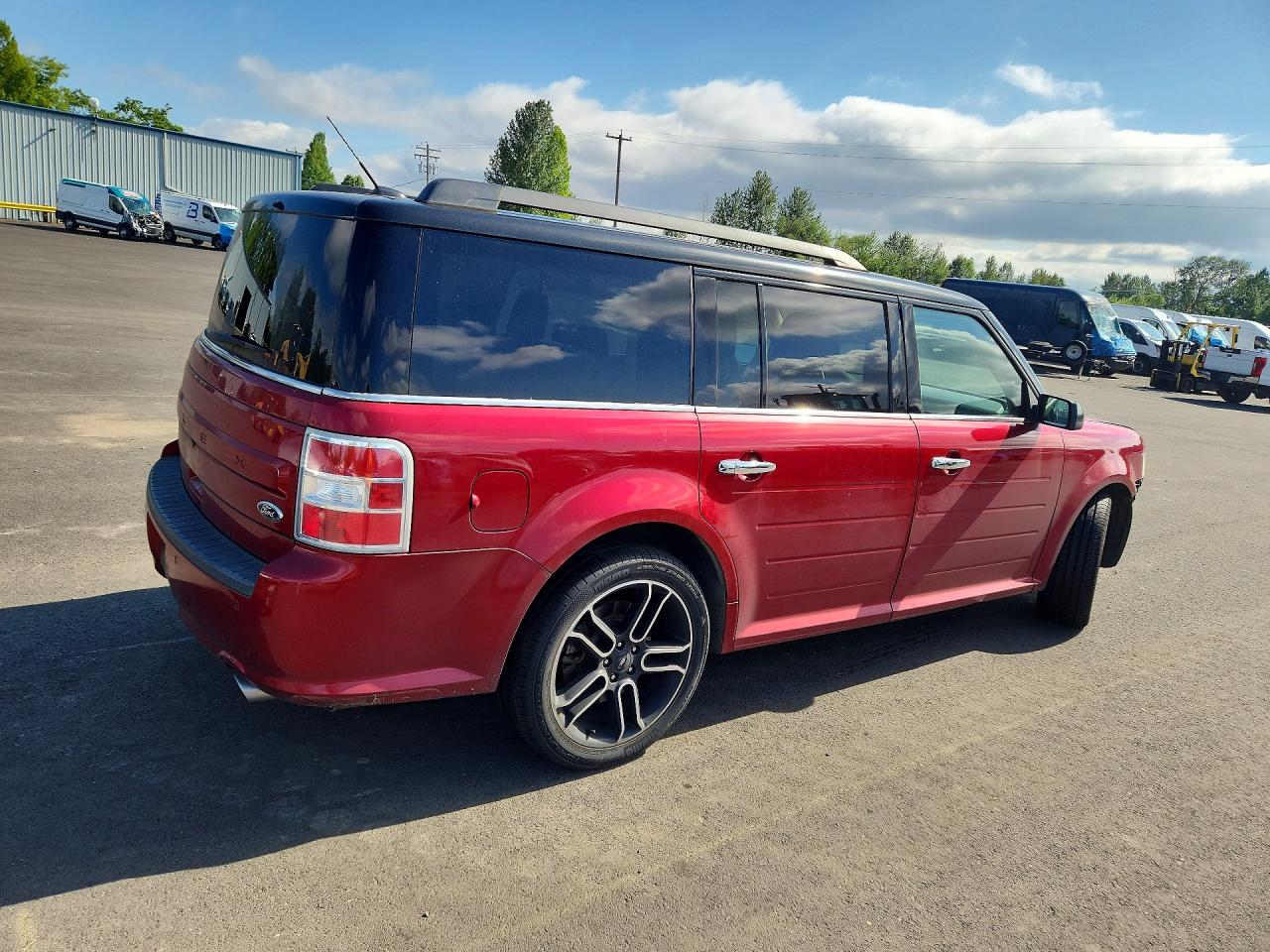 2015 Ford Flex Sel Красный vin: 2FMGK5C88FBA09961