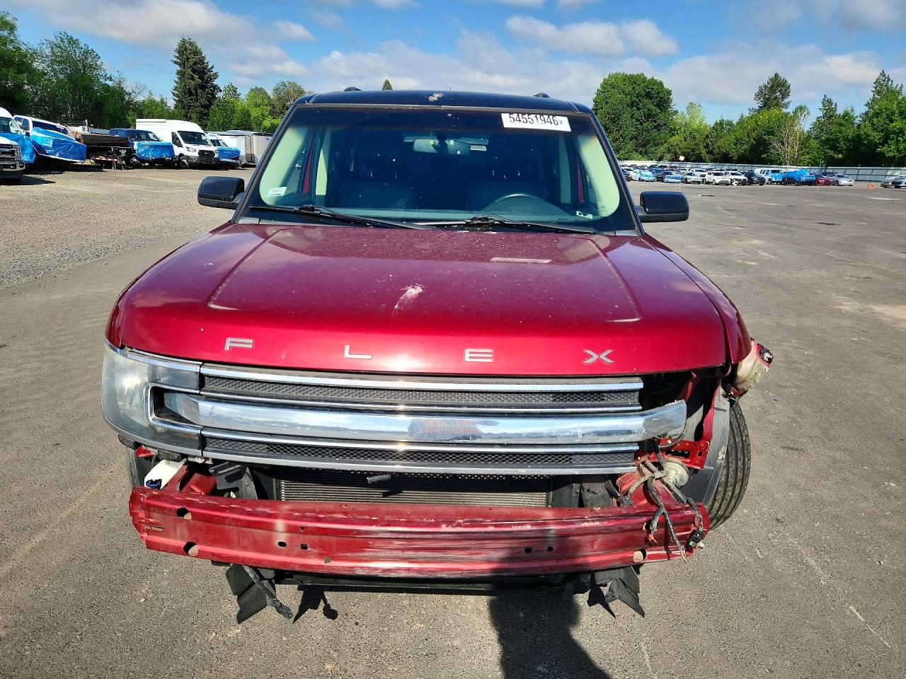 2015 Ford Flex Sel Красный vin: 2FMGK5C88FBA09961