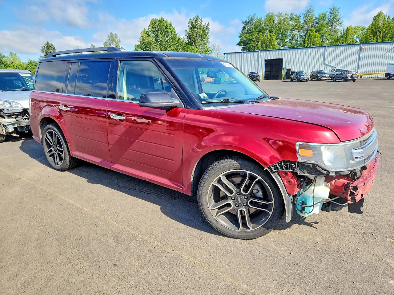 2015 Ford Flex Sel Красный vin: 2FMGK5C88FBA09961
