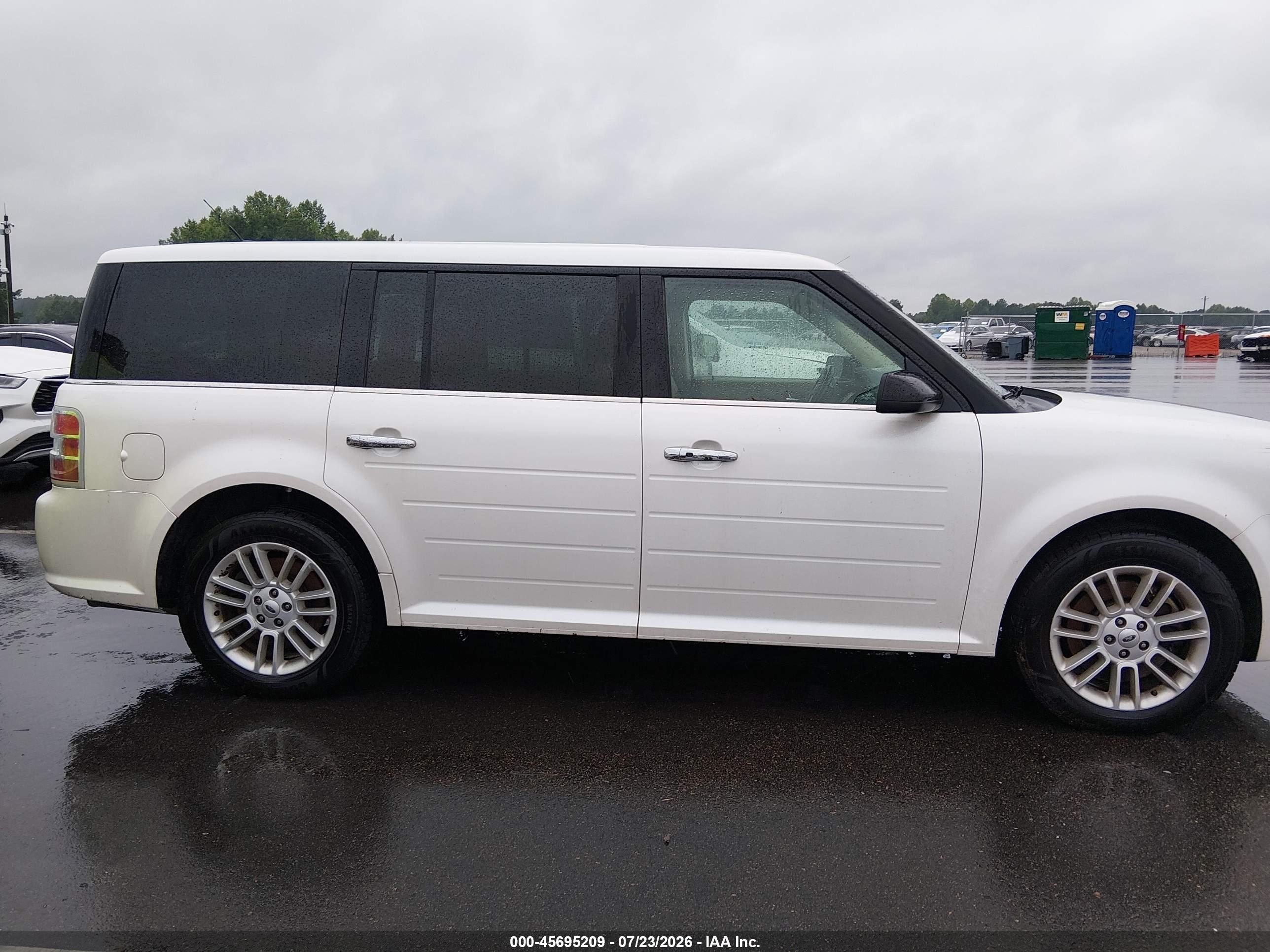 2015 Ford Flex Sel White vin: 2FMGK5C88FBA10821