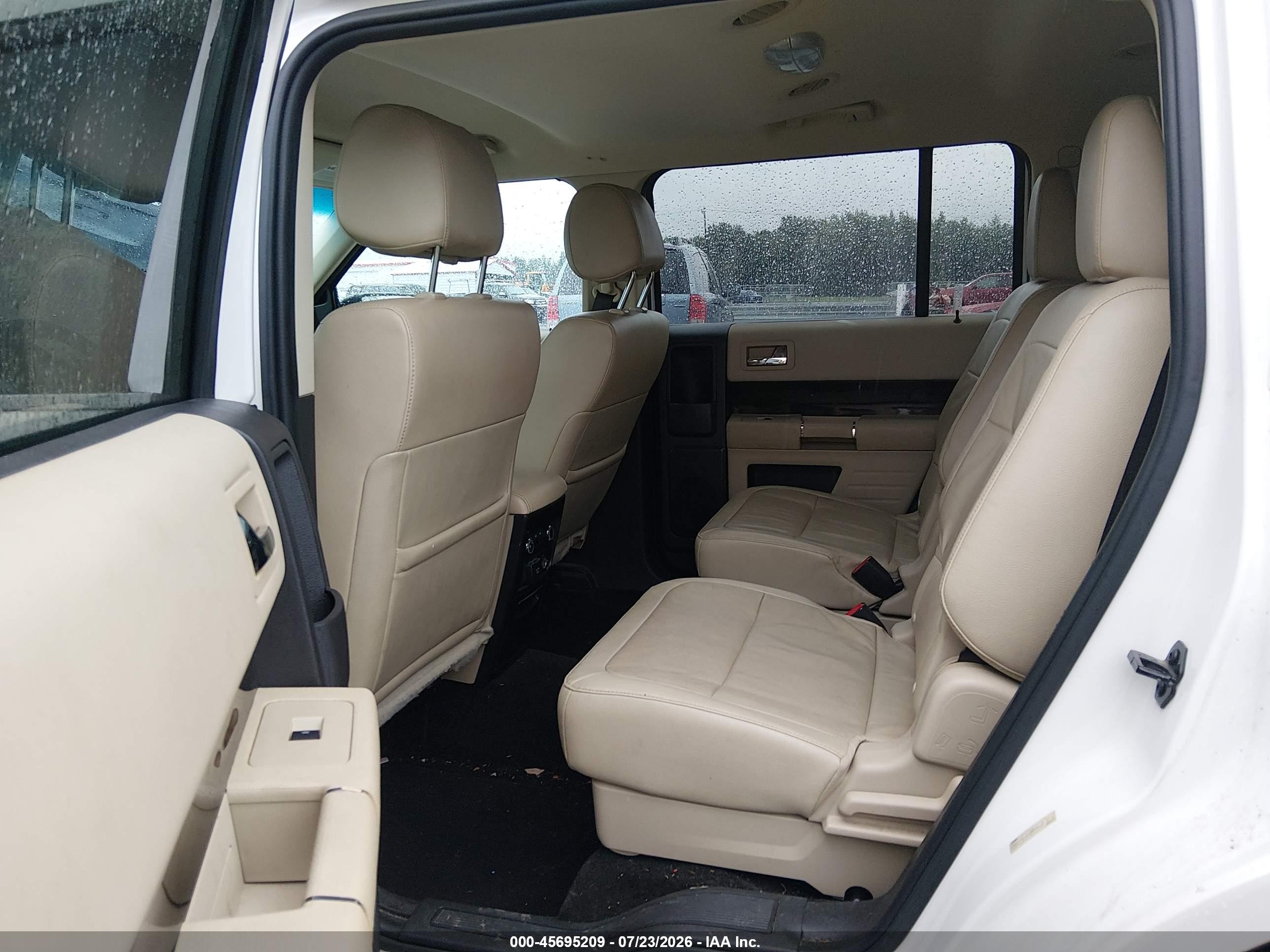 2015 Ford Flex Sel White vin: 2FMGK5C88FBA10821