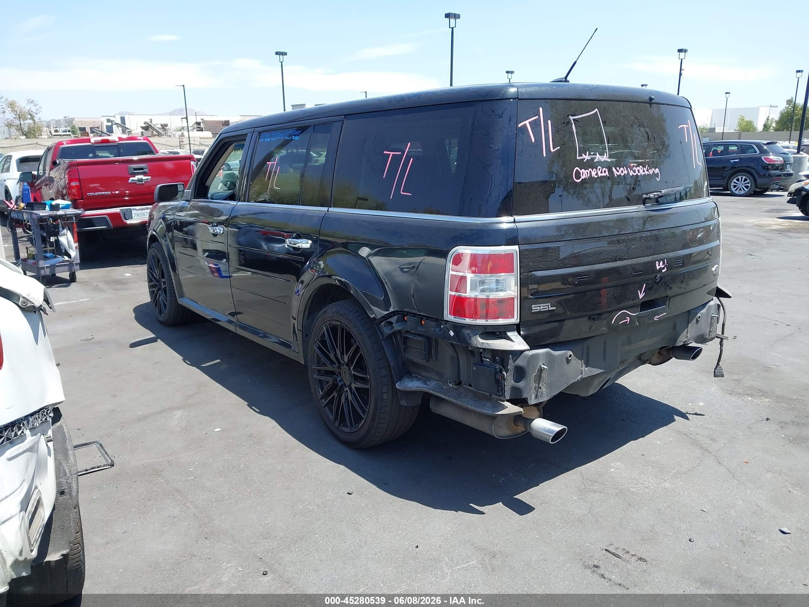 2015 Ford Flex Sel Черный vin: 2FMGK5C88FBA14741