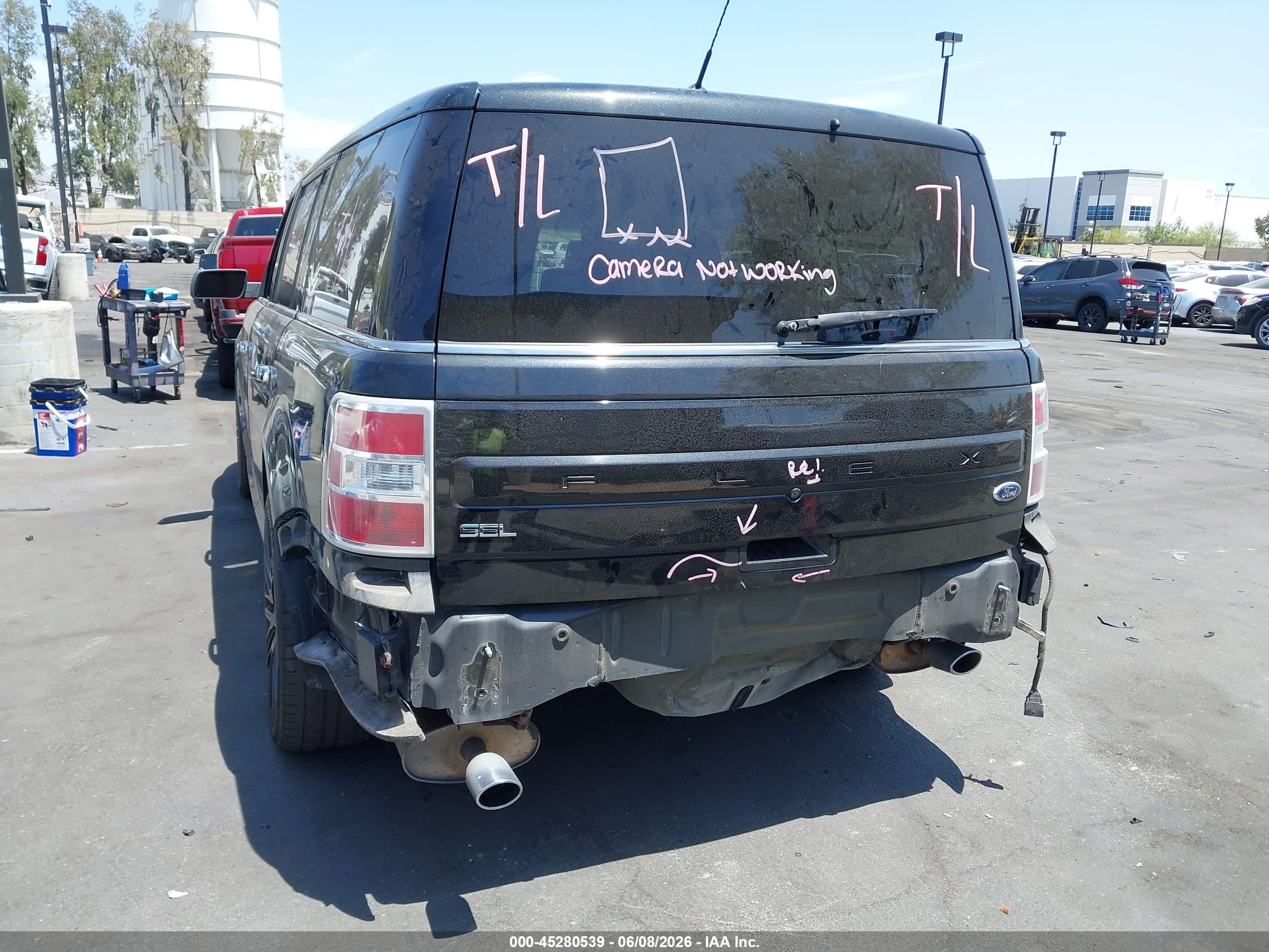 2015 Ford Flex Sel Черный vin: 2FMGK5C88FBA14741