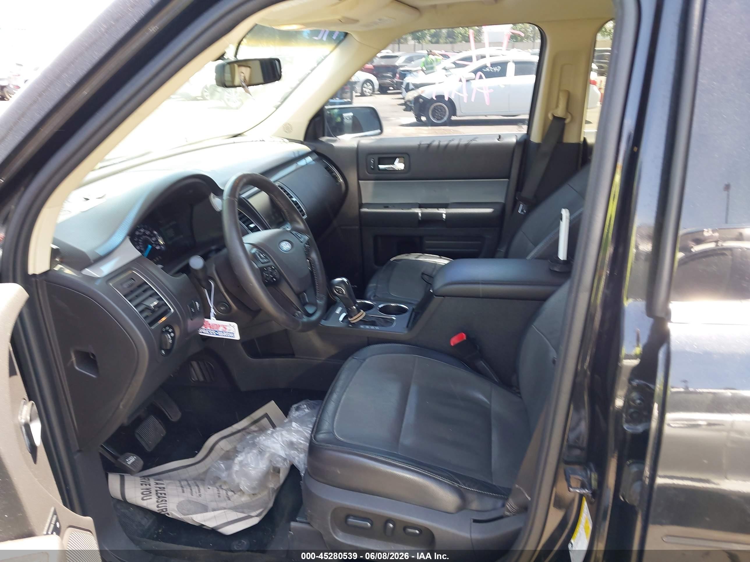 2015 Ford Flex Sel Черный vin: 2FMGK5C88FBA14741