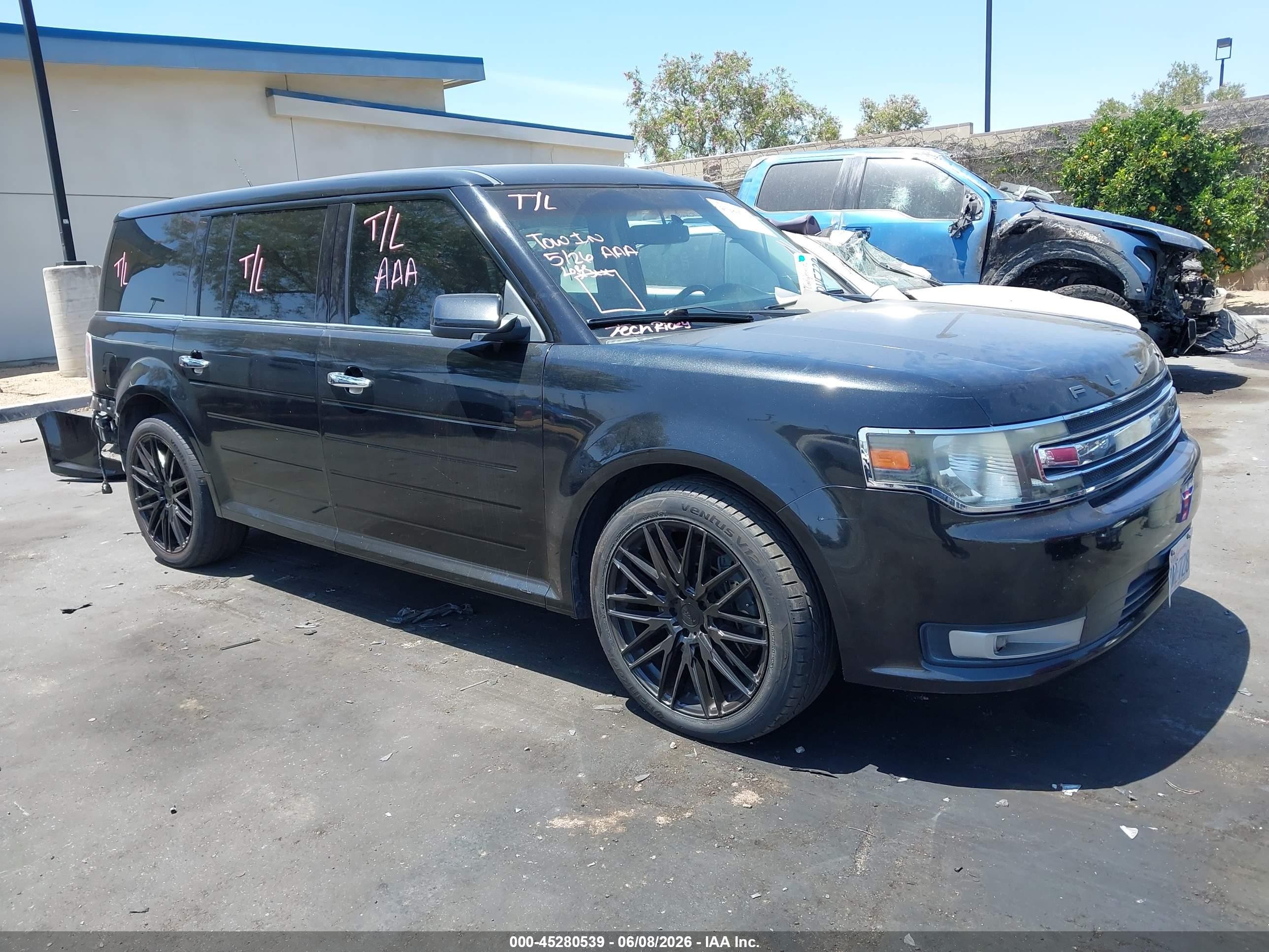 2015 Ford Flex Sel Черный vin: 2FMGK5C88FBA14741