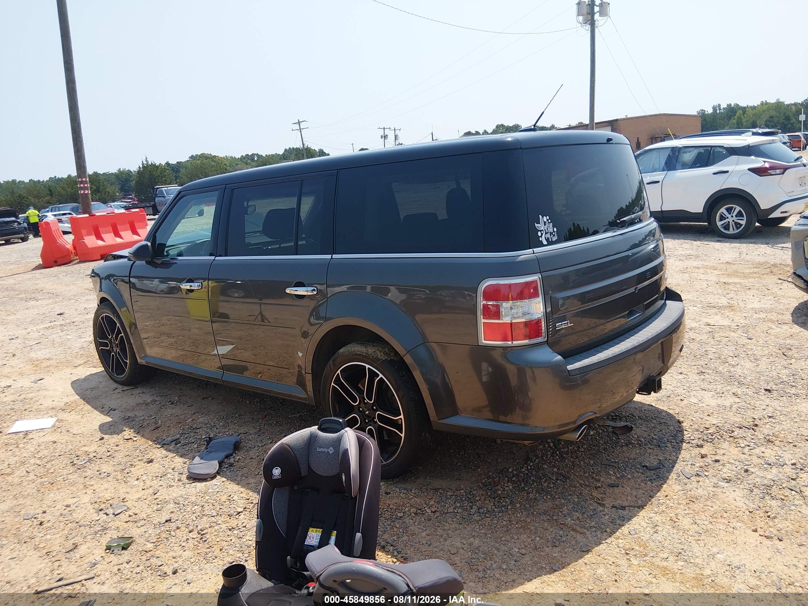2015 Ford Flex Sel Gray vin: 2FMGK5C88FBA21608