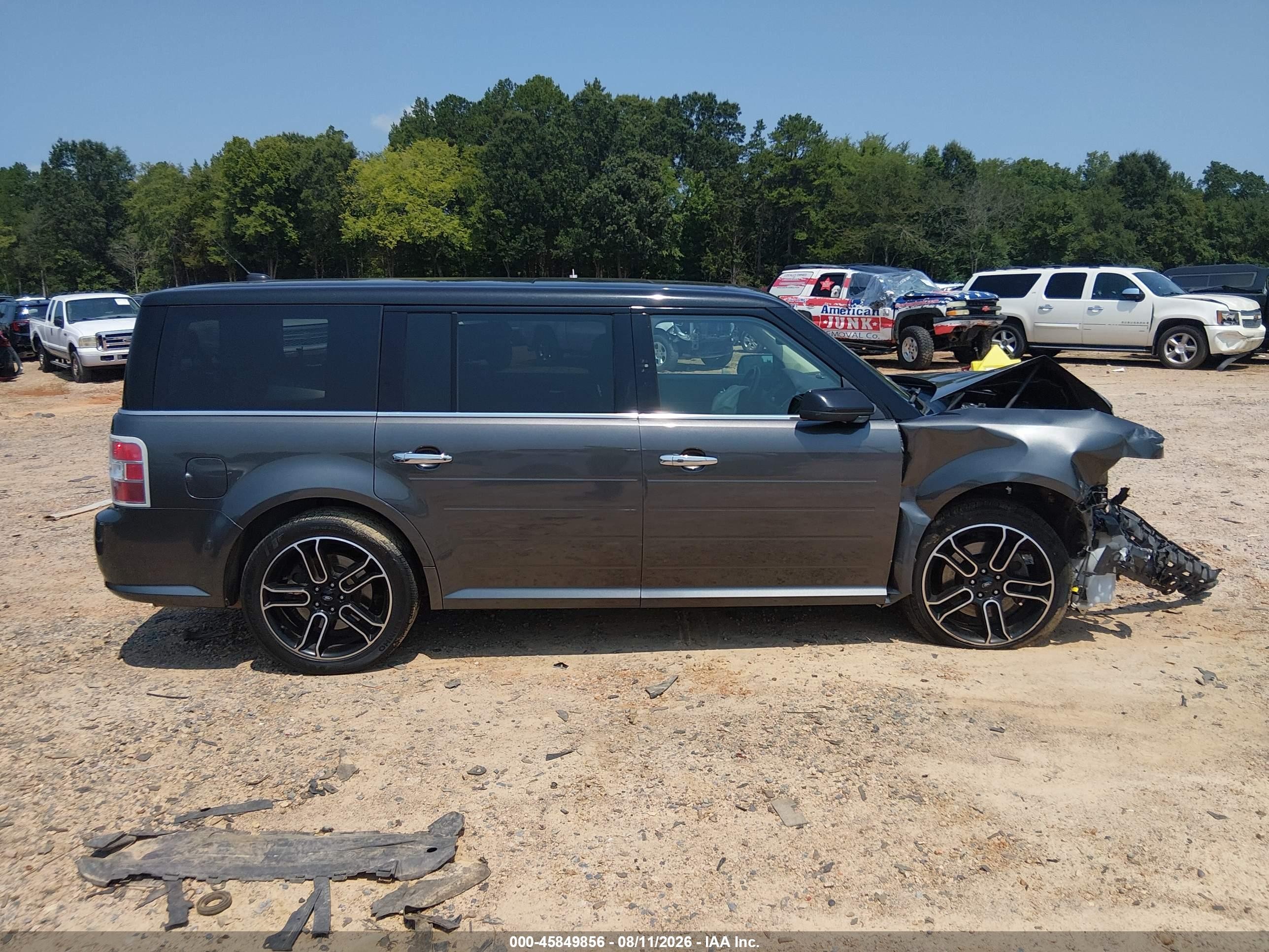 2015 Ford Flex Sel Gray vin: 2FMGK5C88FBA21608