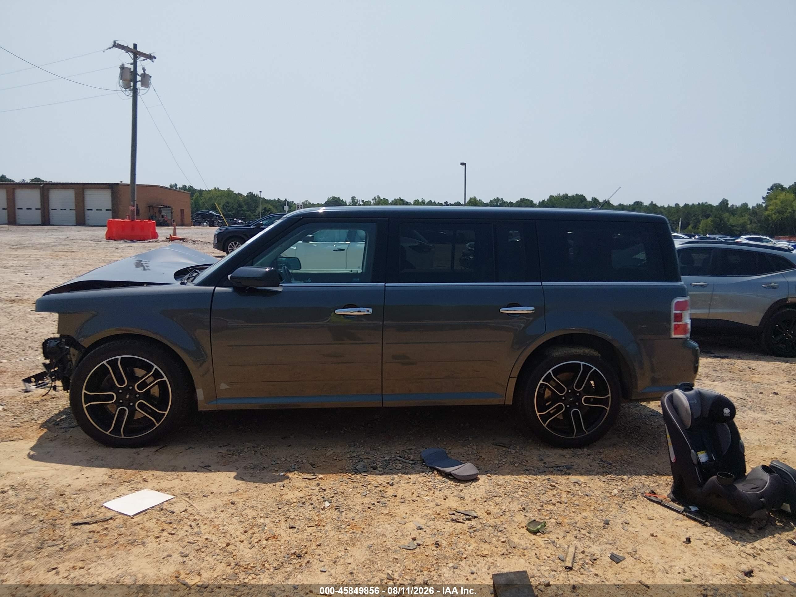 2015 Ford Flex Sel Gray vin: 2FMGK5C88FBA21608