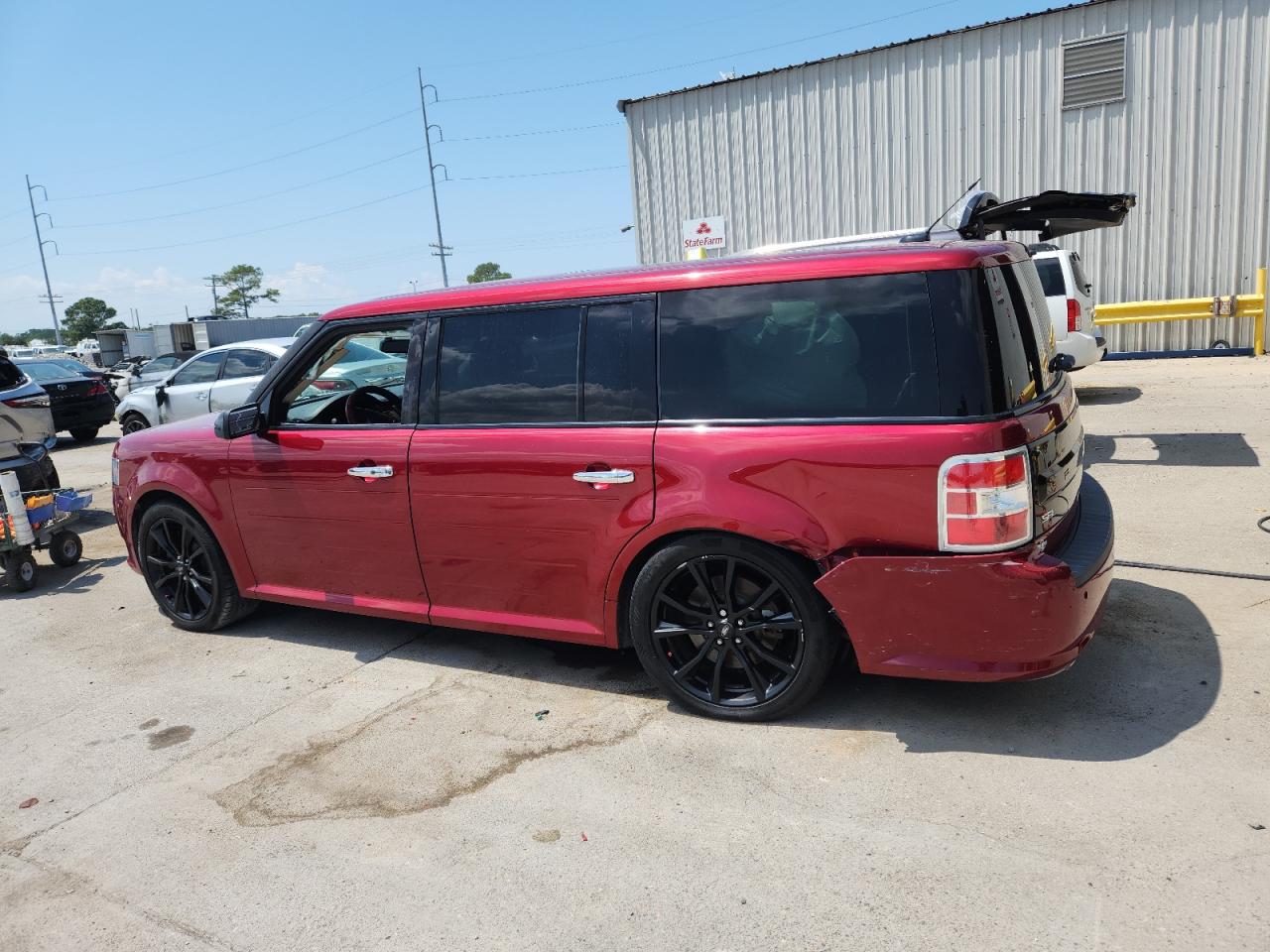 2018 Ford Flex Sel Red vin: 2FMGK5C88JBA08219