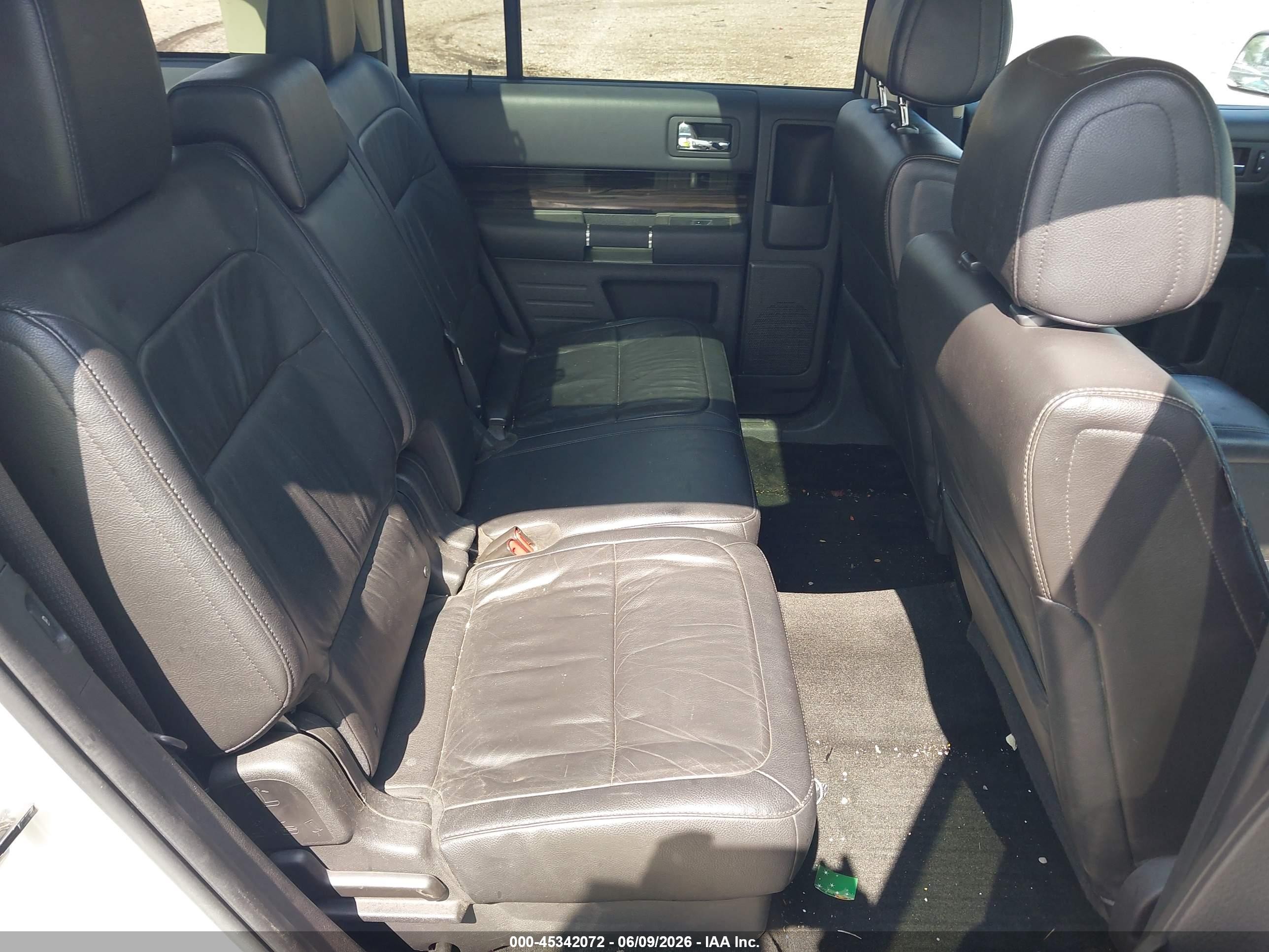2013 Ford Flex Sel White vin: 2FMGK5C89DBD25849
