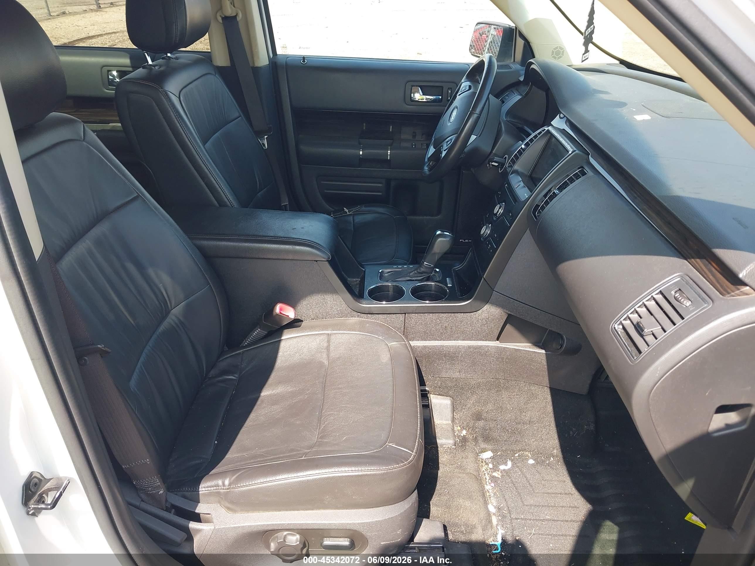 2013 Ford Flex Sel White vin: 2FMGK5C89DBD25849