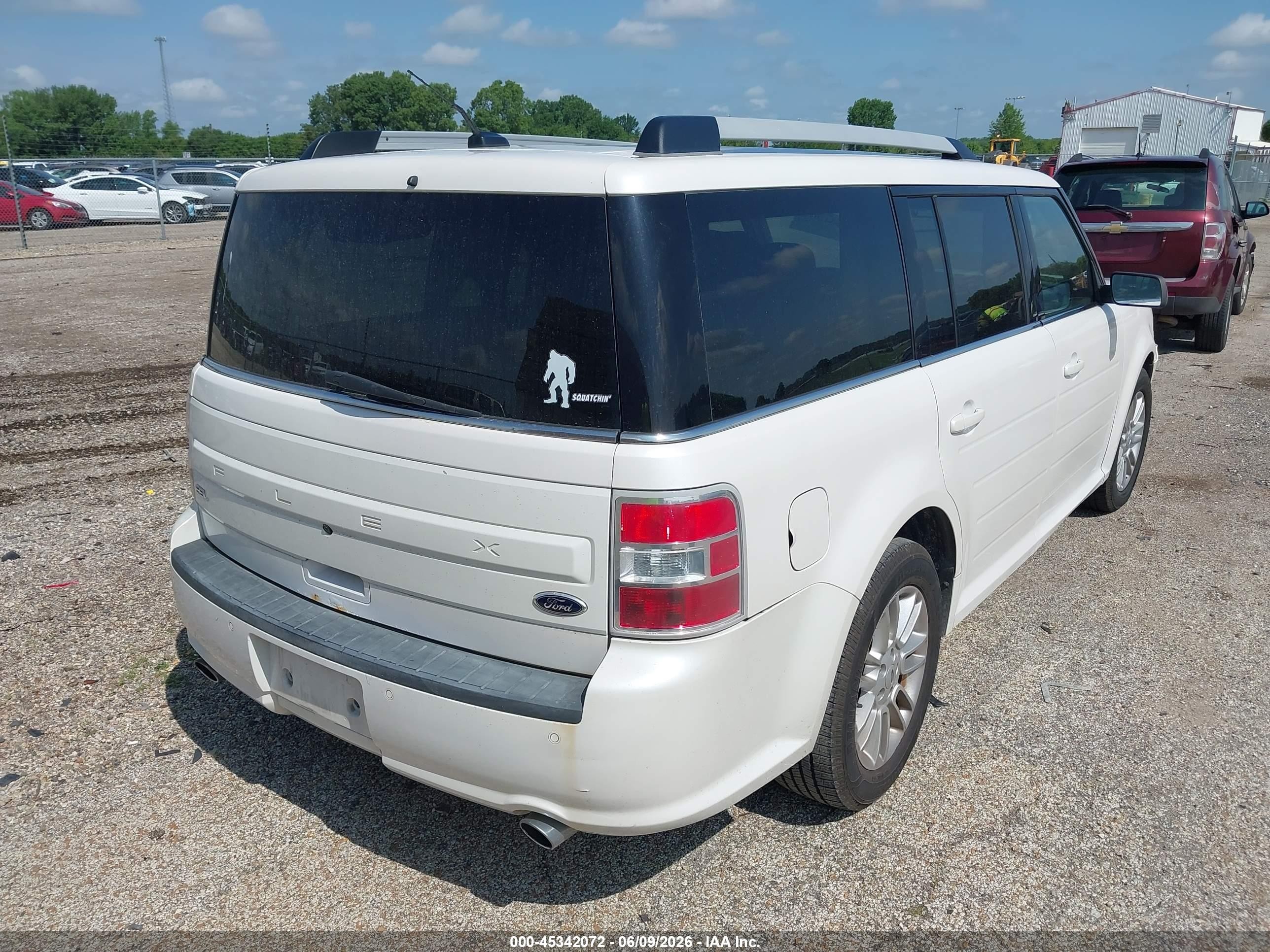 2013 Ford Flex Sel White vin: 2FMGK5C89DBD25849